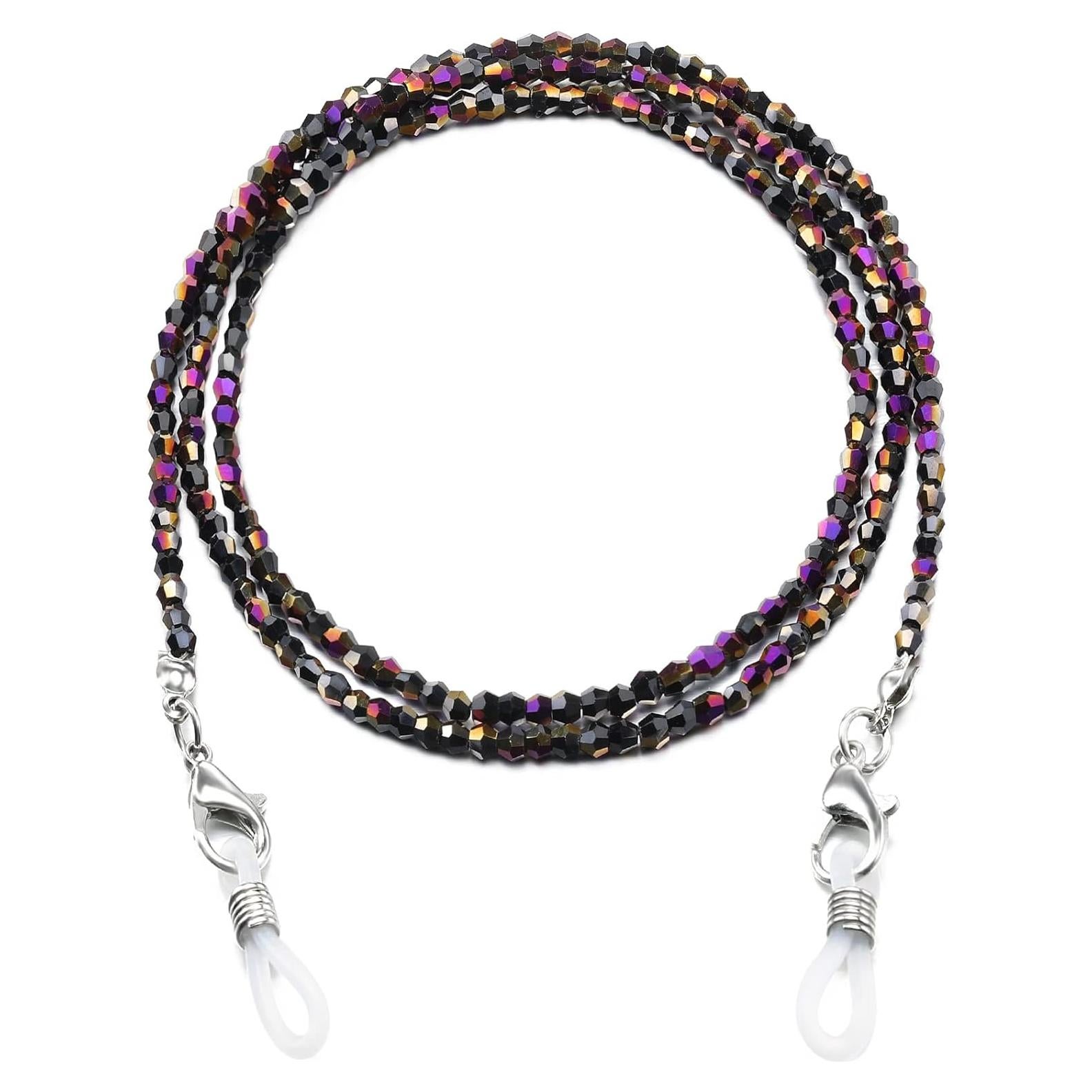 Cadena para Gafas Humlbird con Perlas y Cristales 64 cm