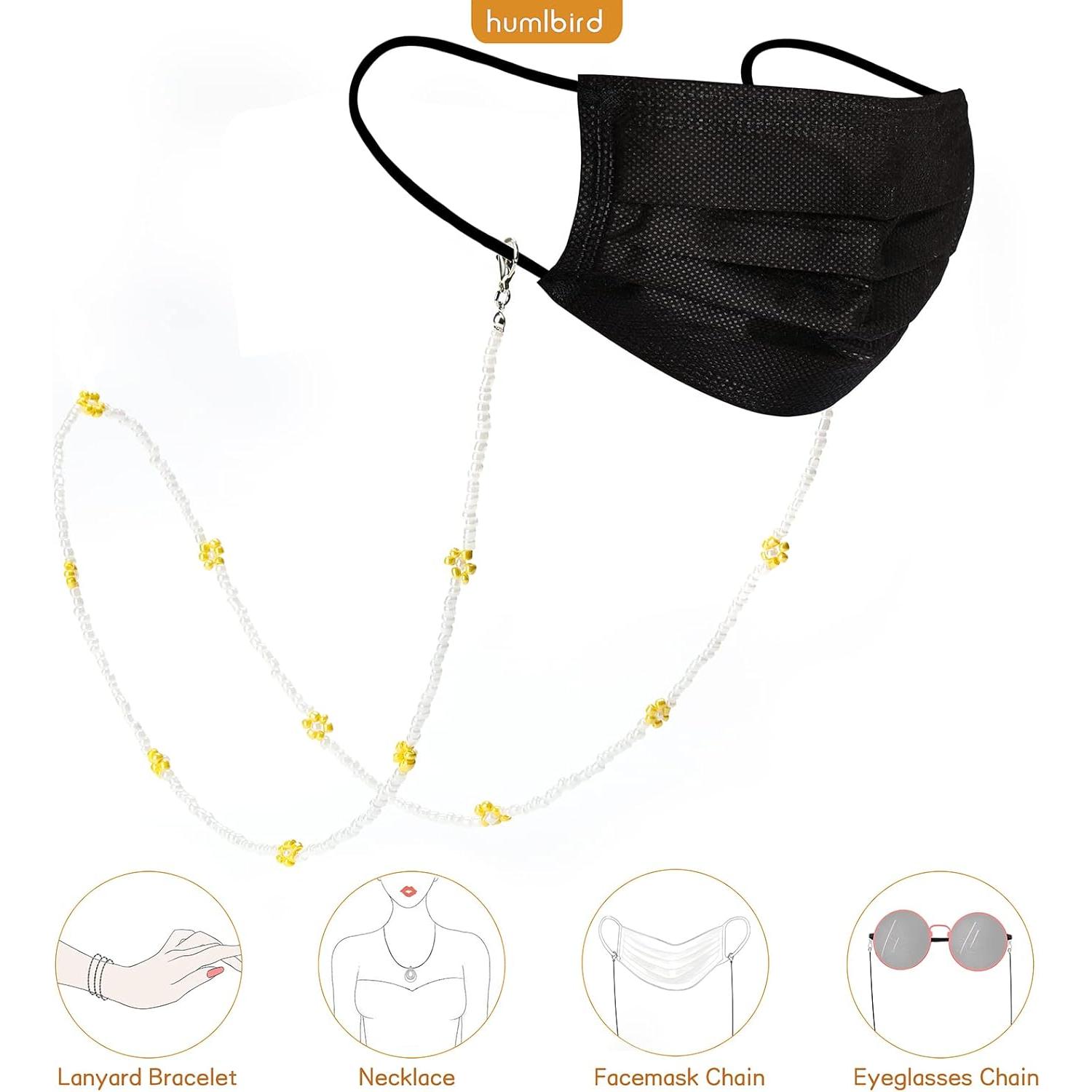 Cadena de Gafas Humlbird con Perlas y Cuentas 74 cm