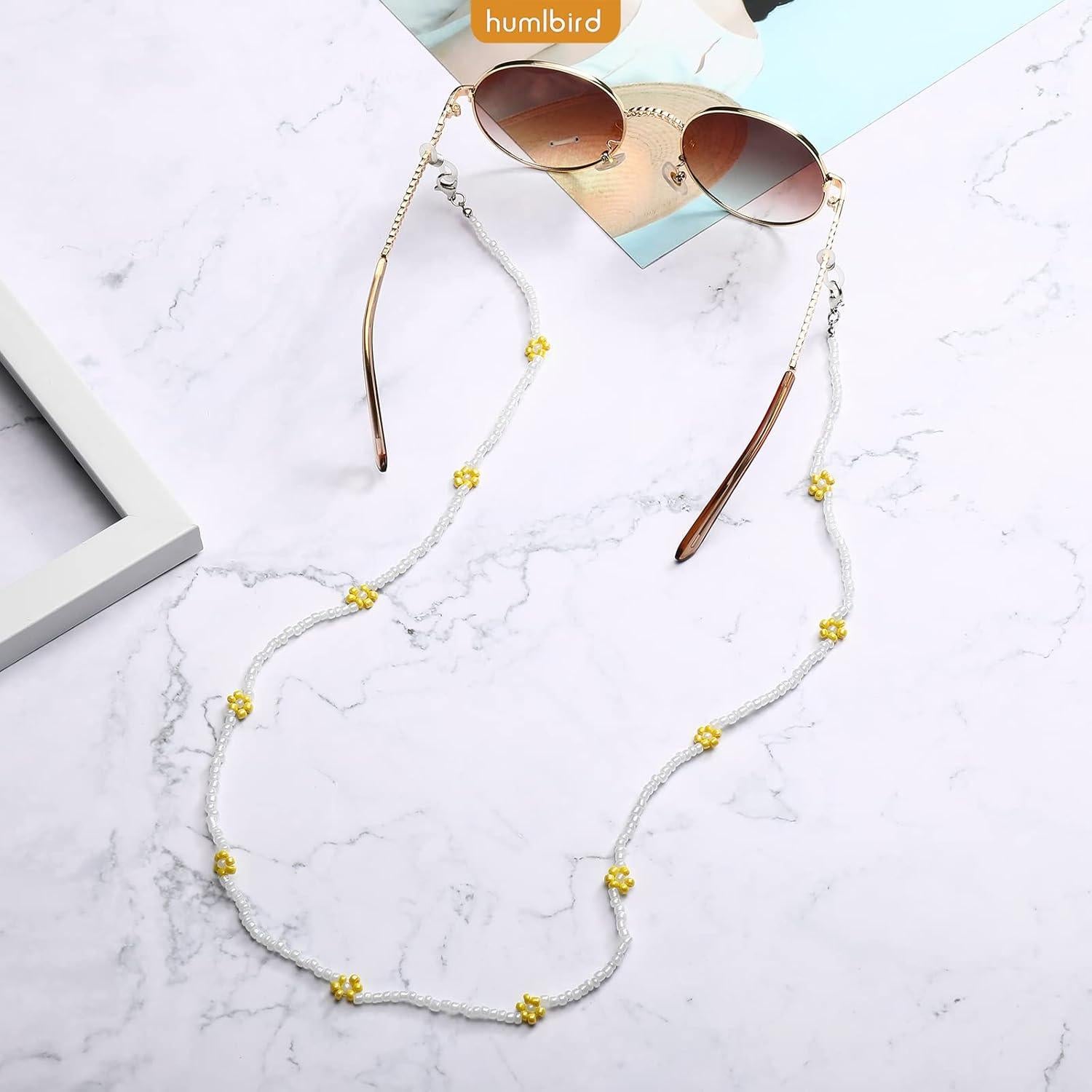 Cadena de Gafas Humlbird con Perlas y Cuentas 74 cm