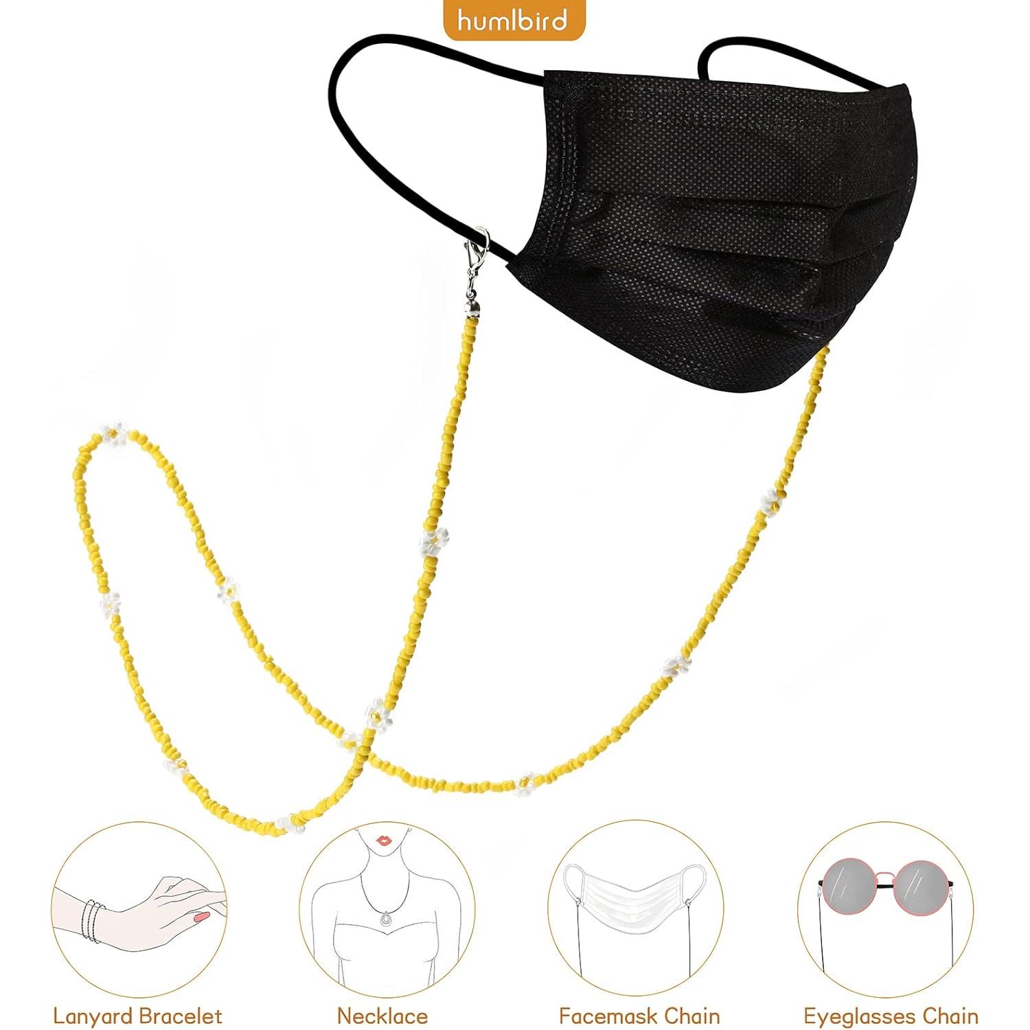 Cadena de Gafas Humlbird con Perlas y Cuentas 74 cm