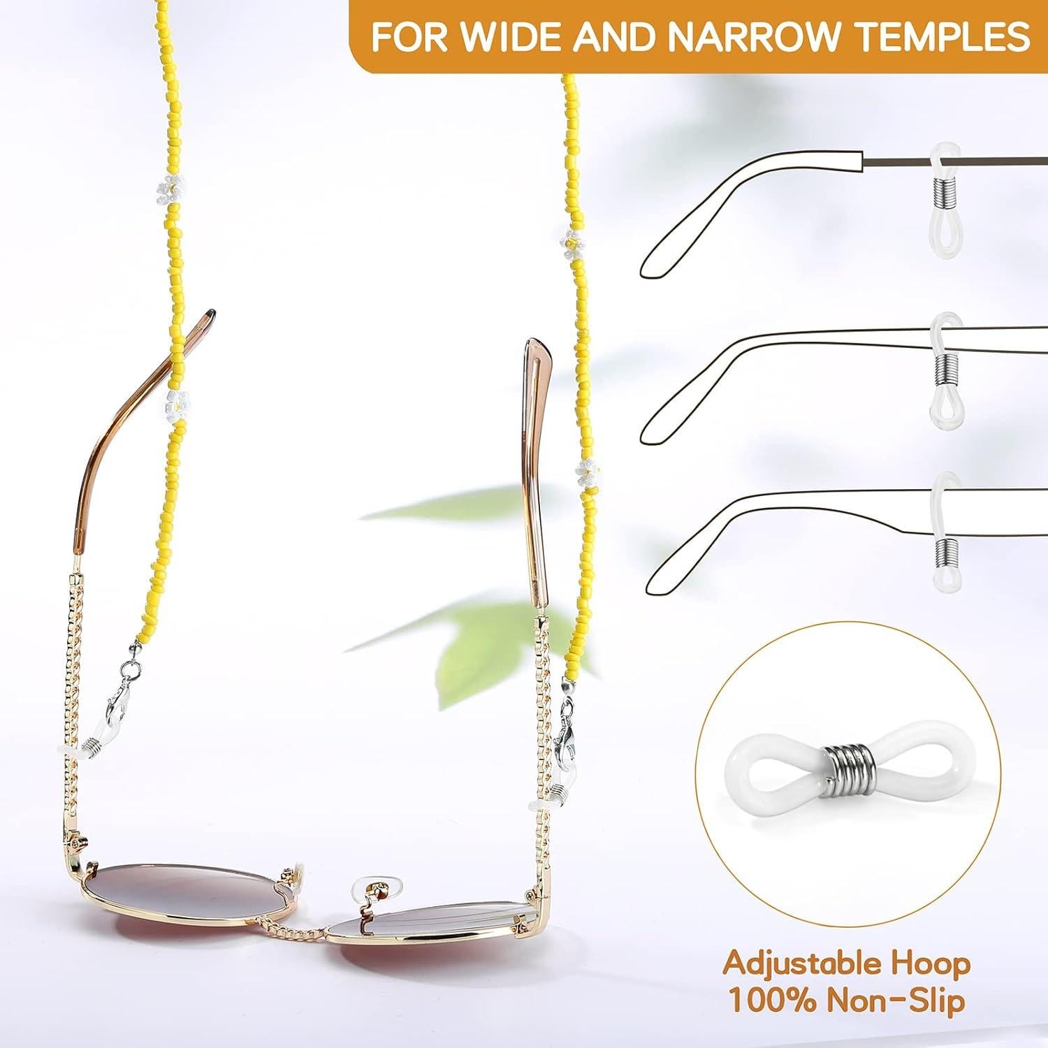 Cadena de Gafas Humlbird con Perlas y Cuentas 74 cm