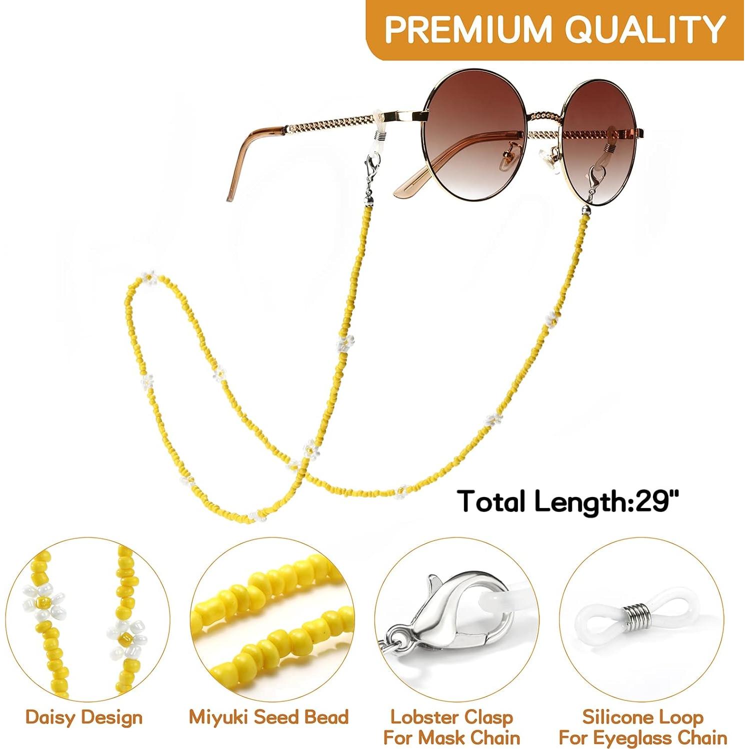 Cadena de Gafas Humlbird con Perlas y Cuentas 74 cm