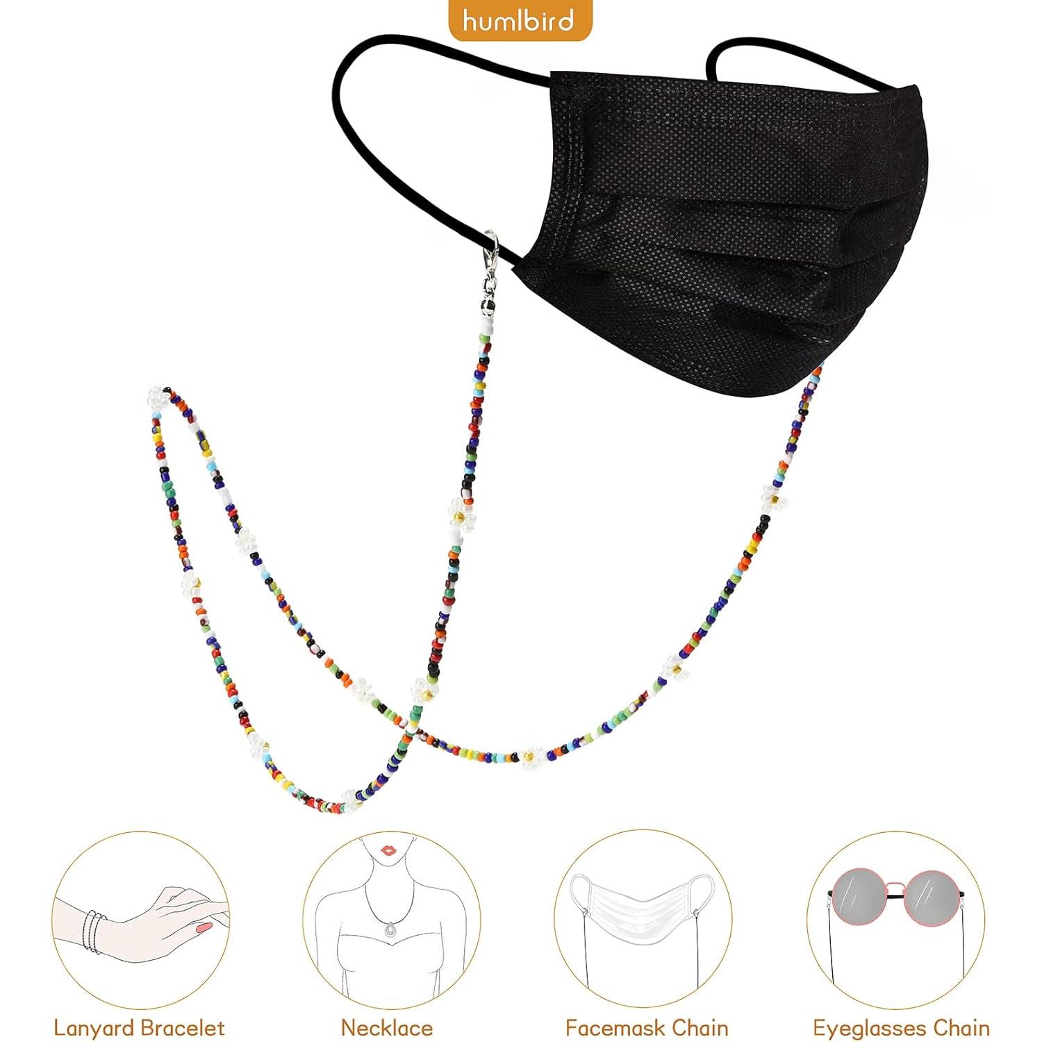 Cadena para Gafas Humlbird con Perlas y Cuentas 74 cm