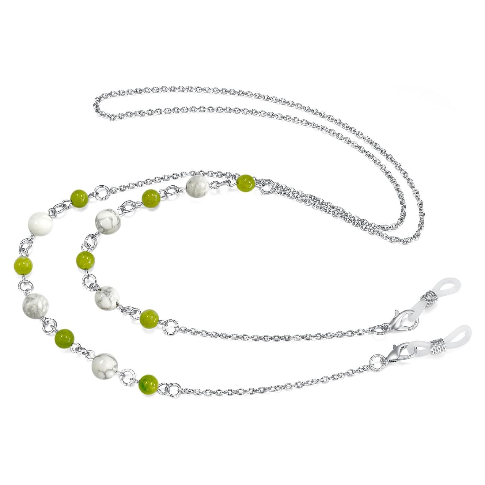 Cadena de Gafas Crimmy Soporte Cuello Mujeres Verde 70cm