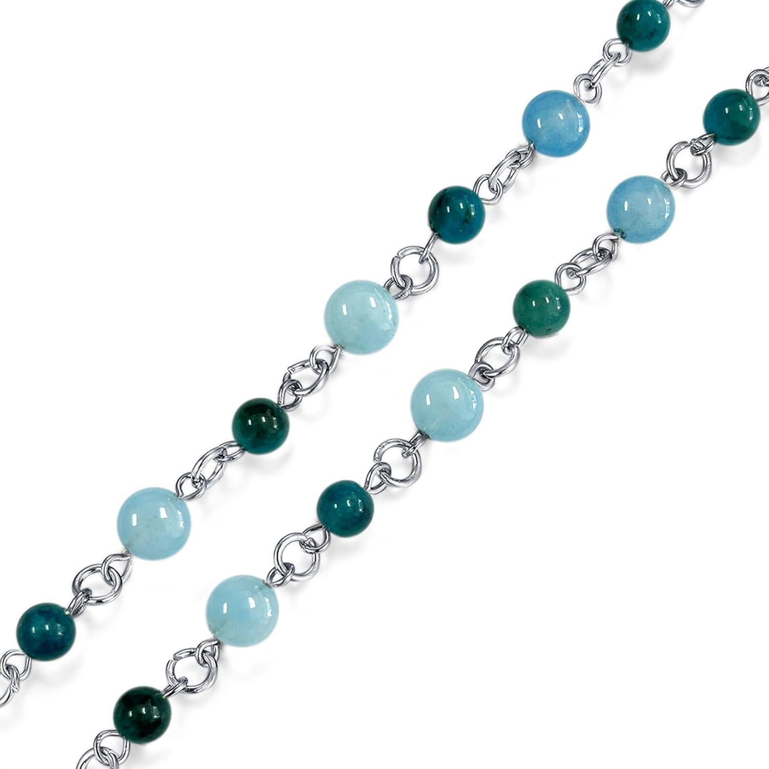 Cadena de Gafas Crimmy Azul Acuamarina Soporte para Mujeres