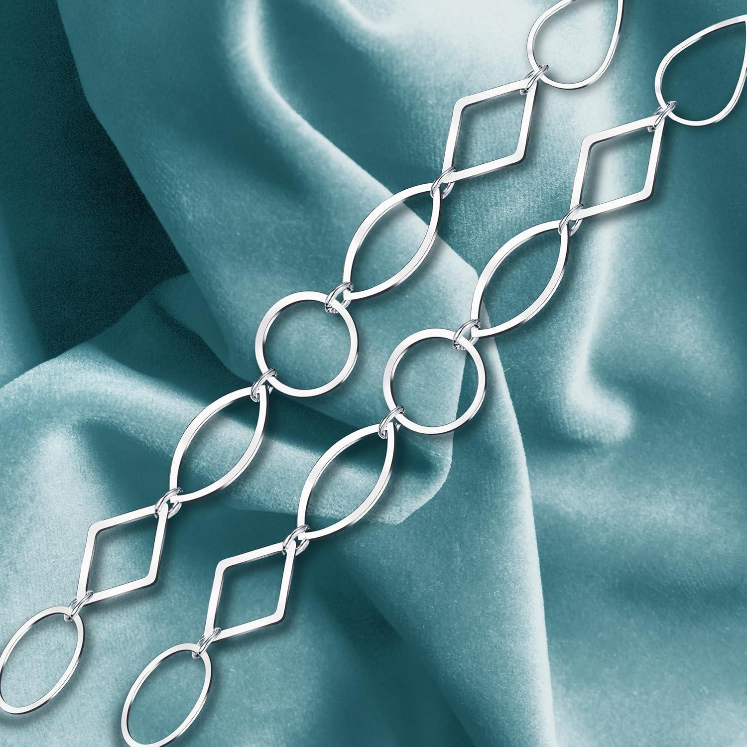 Cadena de Gafas Crimmy Soporte Cuello Plateado 70.1 cm