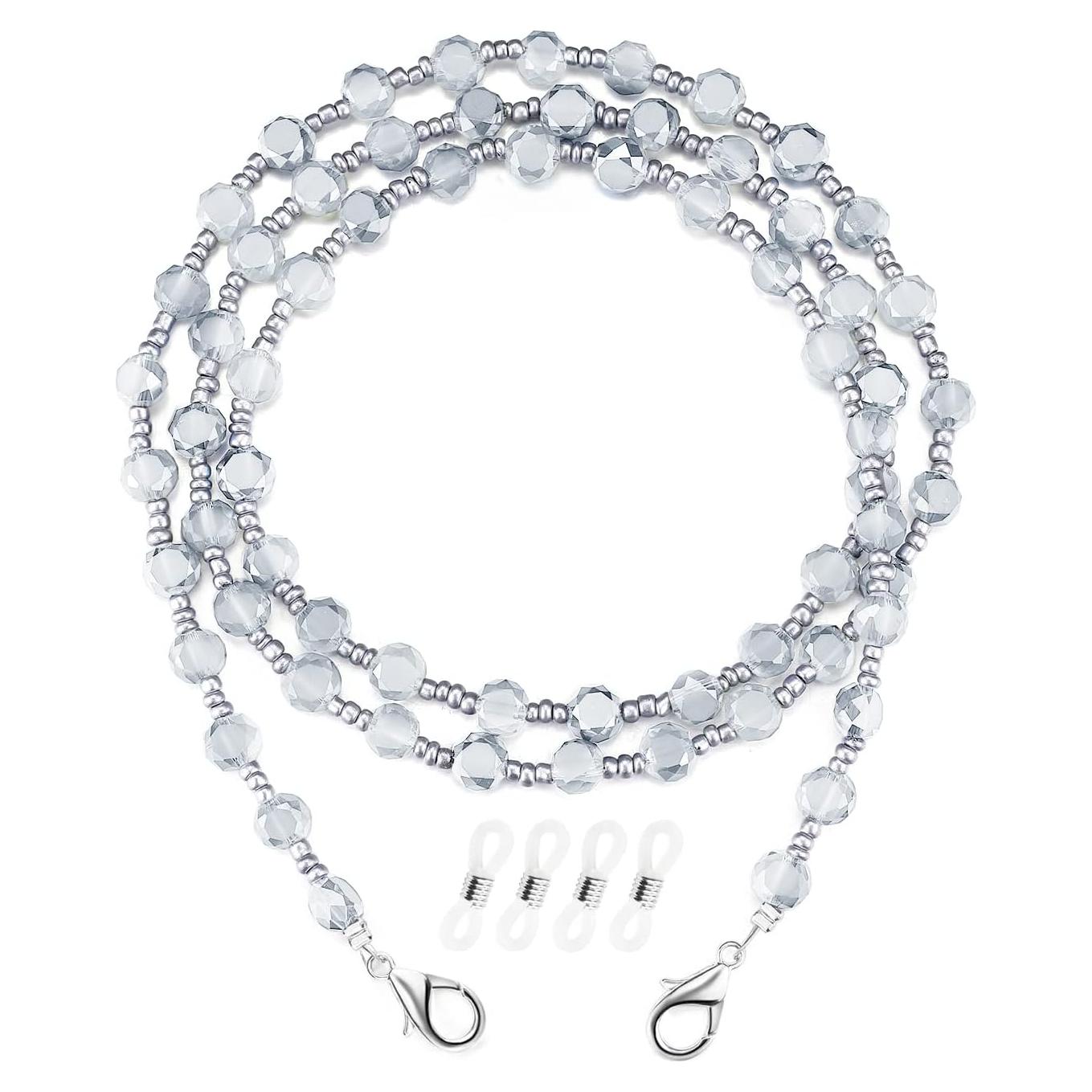 Cadena de Gafas Crimmy Soporte Cuello Mujeres 70 cm Gris