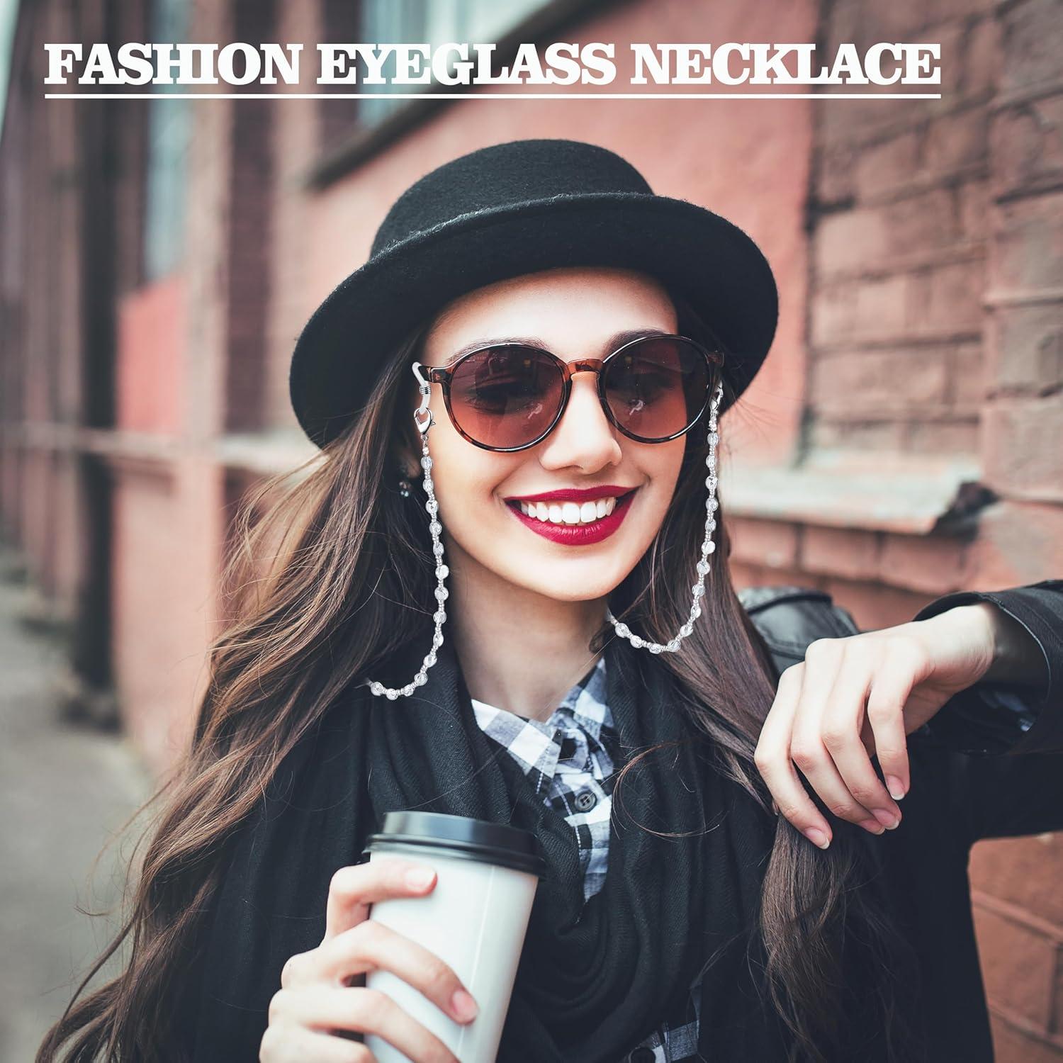 Cadena de Gafas Crimmy Soporte Cuello Mujeres 70 cm Gris