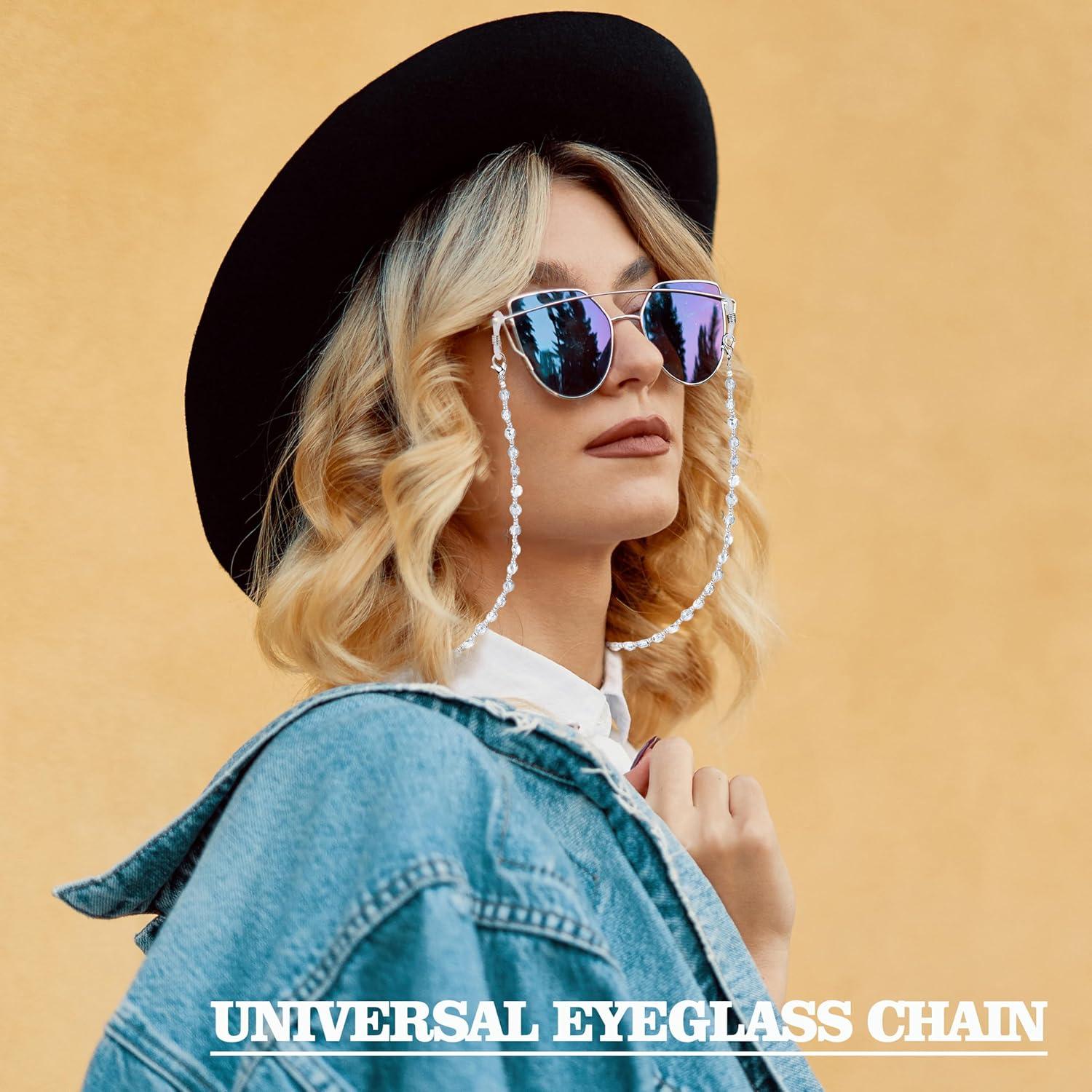 Cadena de Gafas Crimmy Soporte Cuello Mujeres 70 cm Gris