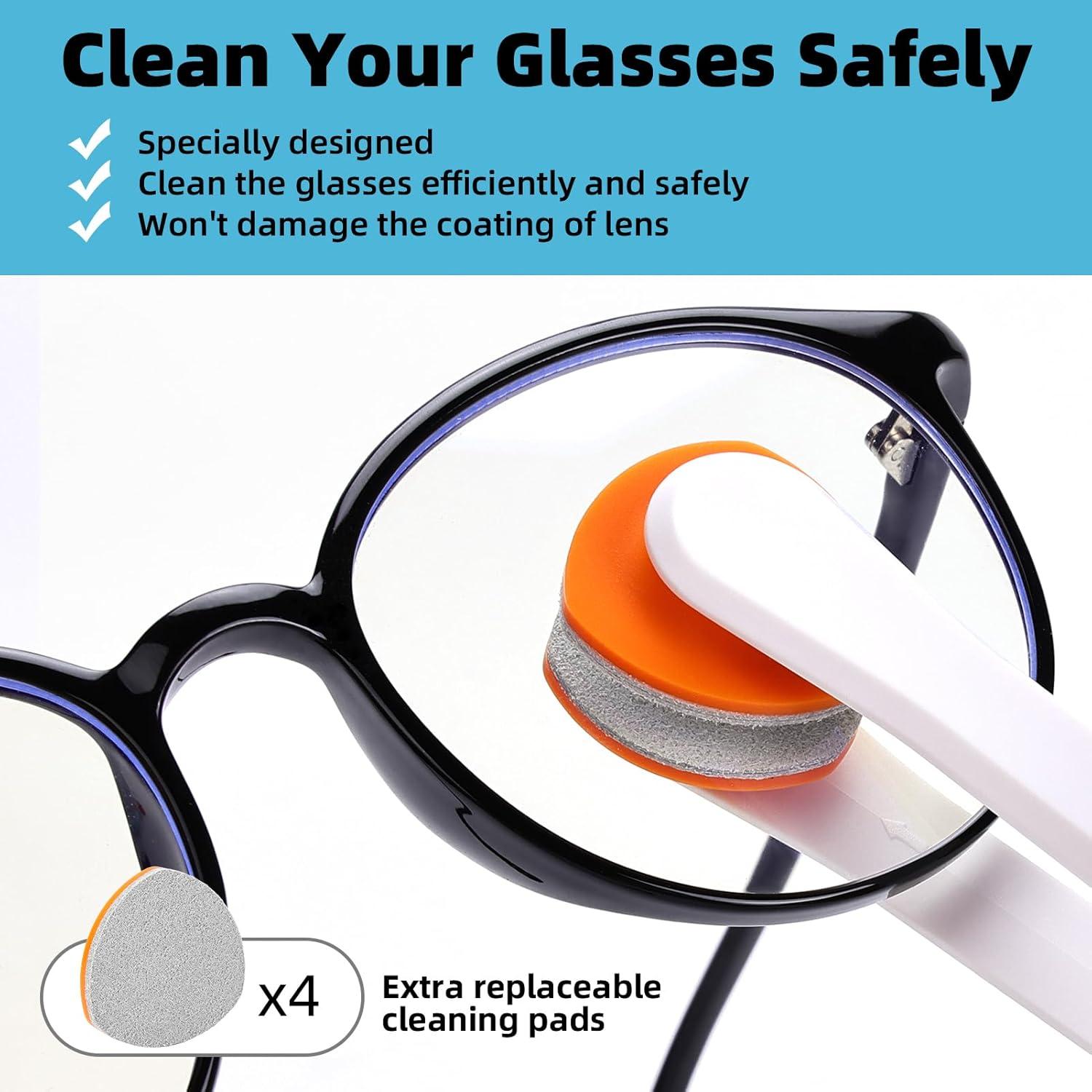 Kit de limpieza de gafas Edglete con spray y paño microfibra