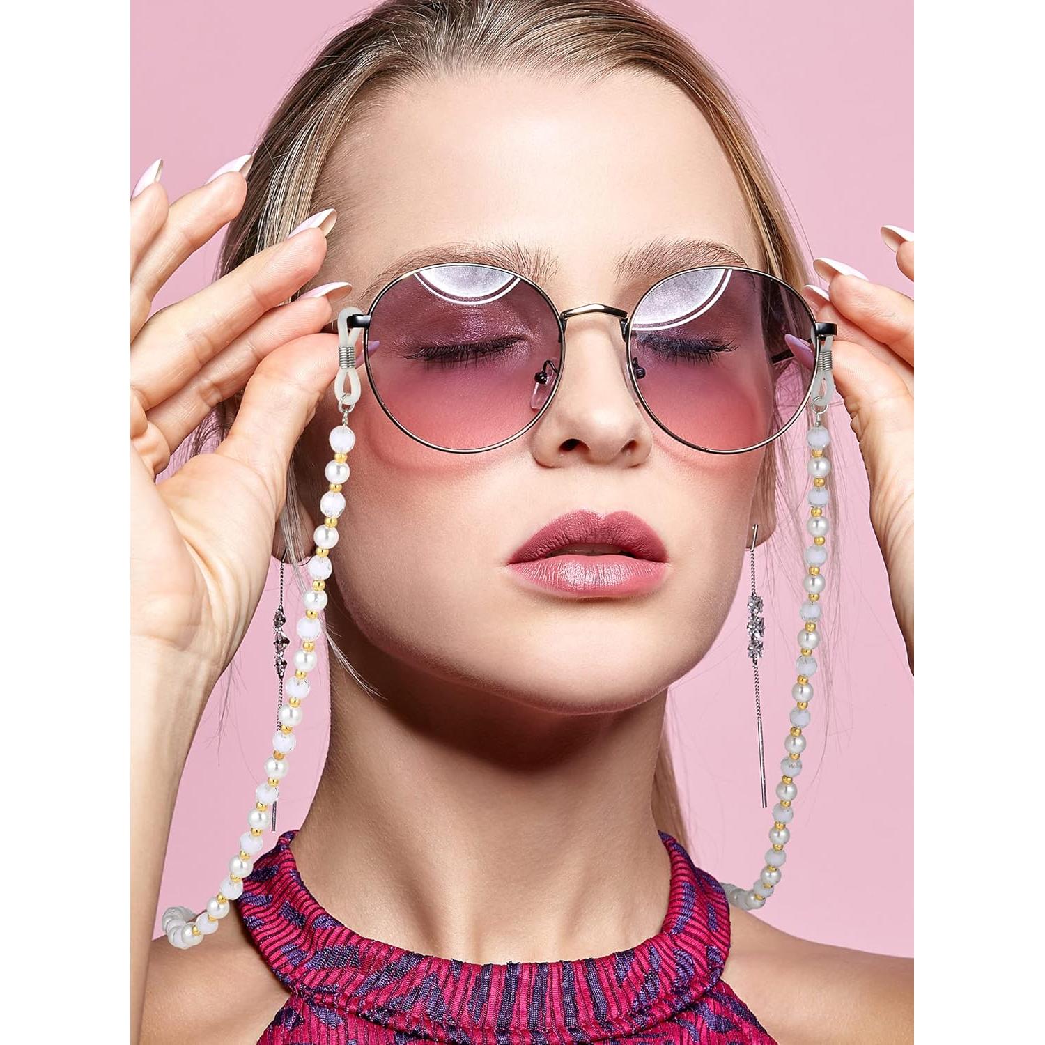 Cadena para Gafas Frienda 8 Piezas con Cuentas Elegantes