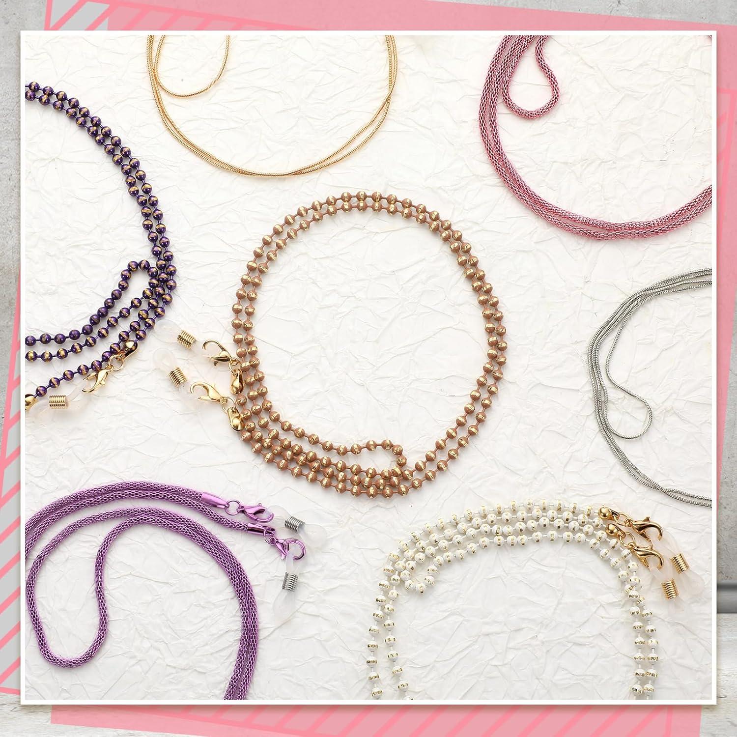 Cadena de Gafas Frienda 8 Piezas con Perlas Elegantes