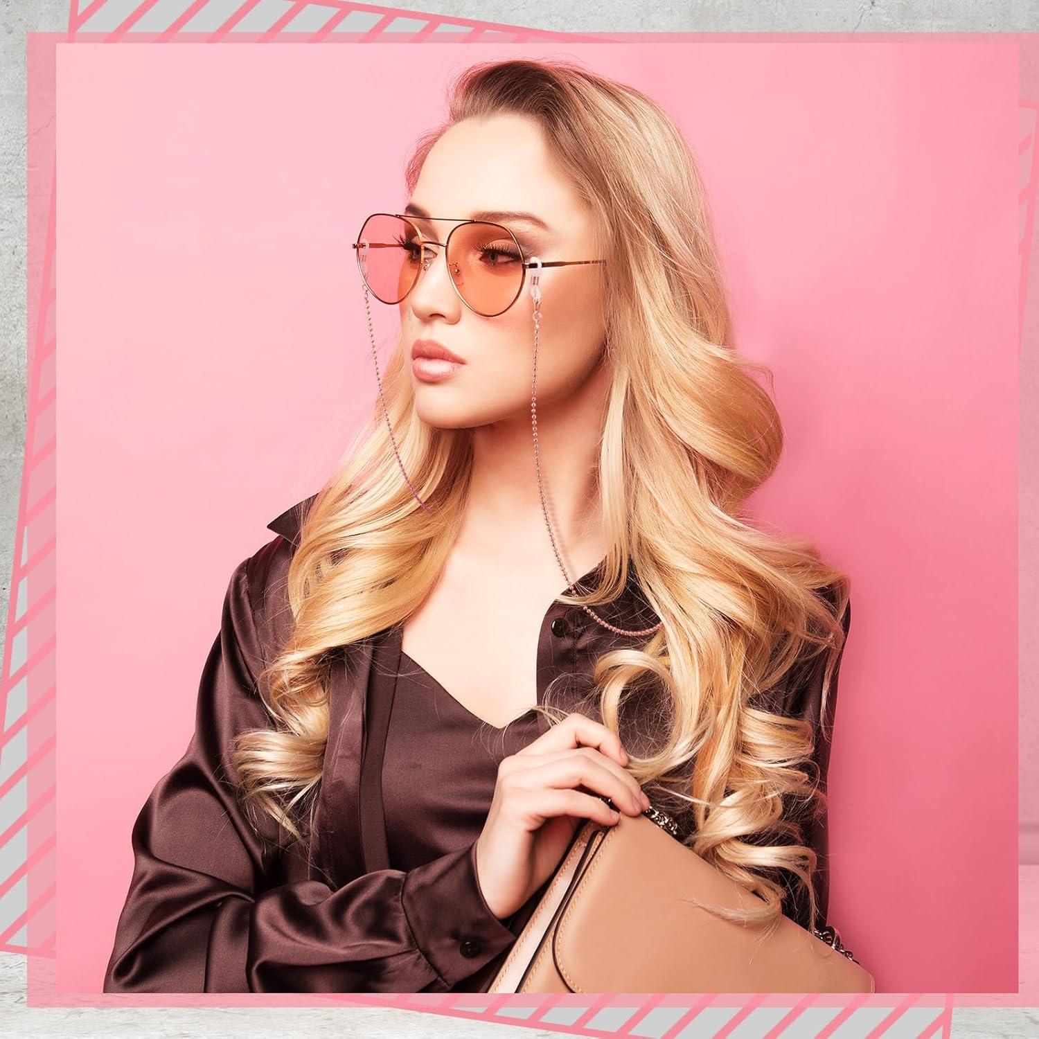 Cadena de Gafas Frienda 8 Piezas con Perlas Elegantes