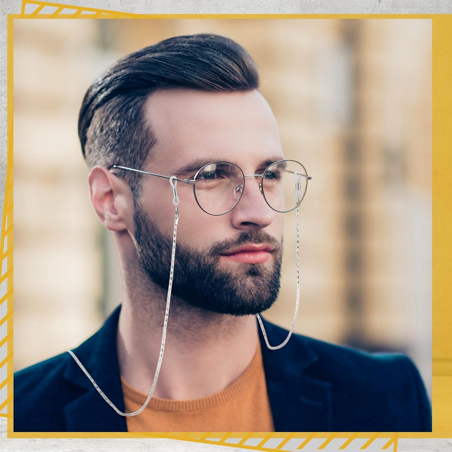 Cadena de Gafas Frienda 8 Piezas con Perlas Elegantes