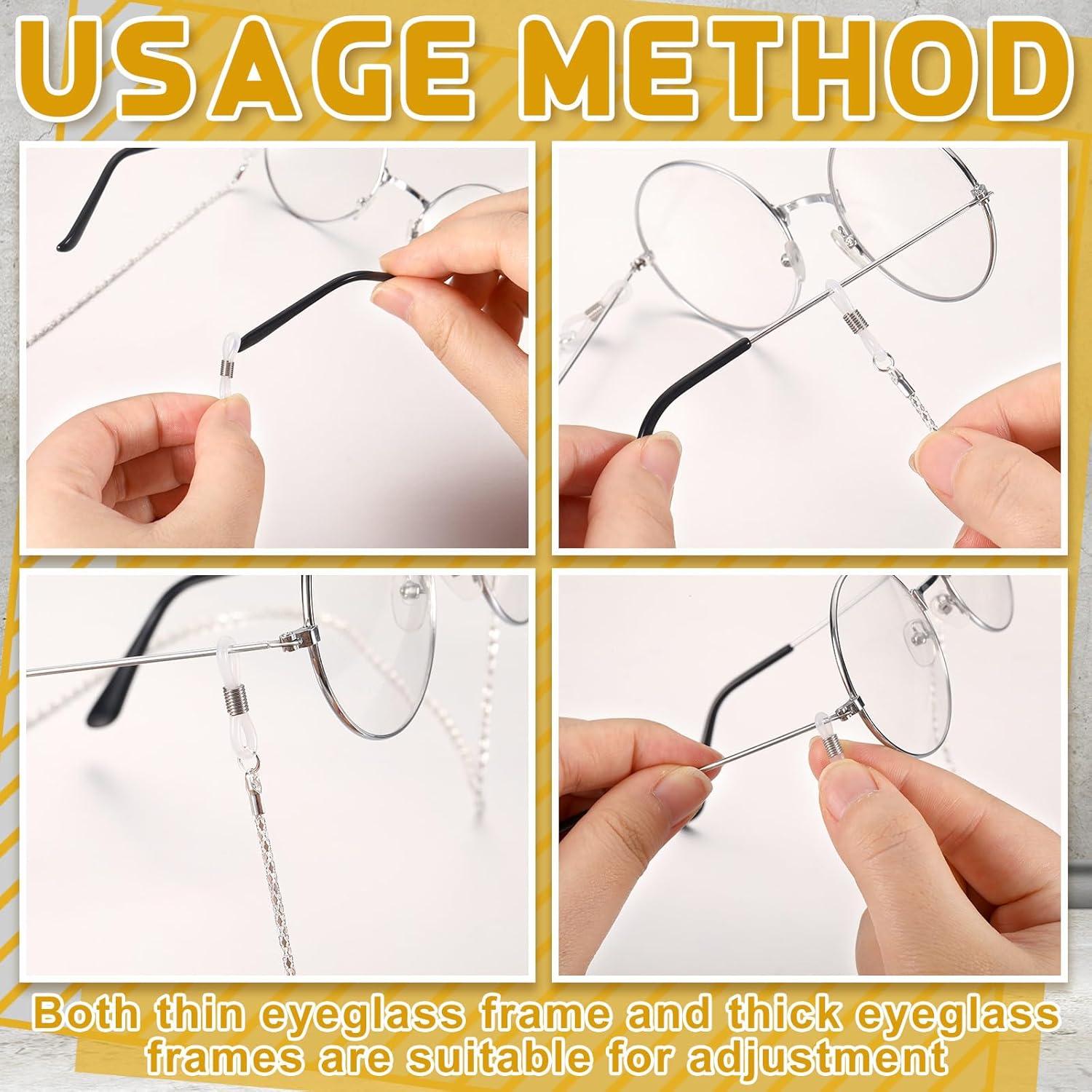 Cadena de Gafas Frienda 8 Piezas con Perlas Elegantes