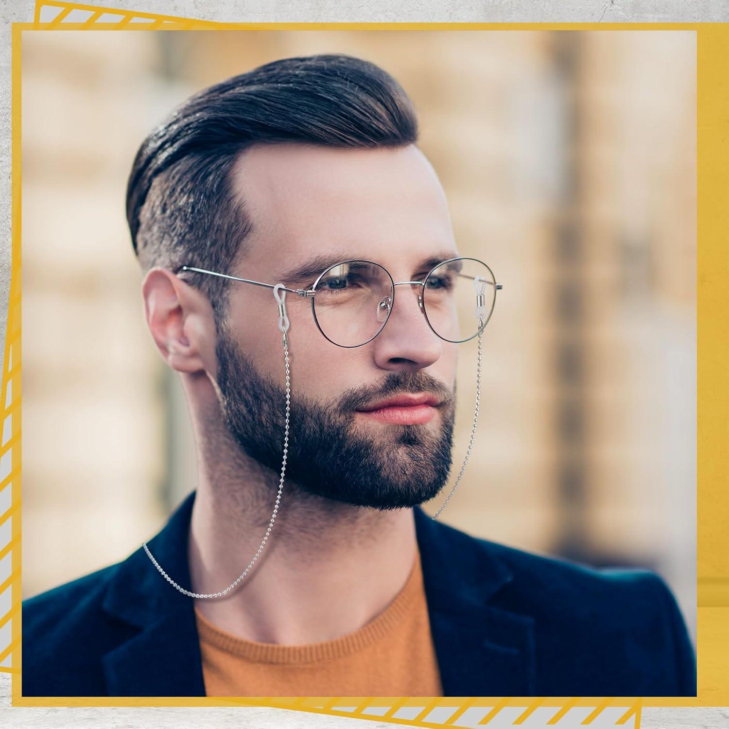 Cadena de Gafas Frienda 8 Piezas con Perlas Vintage