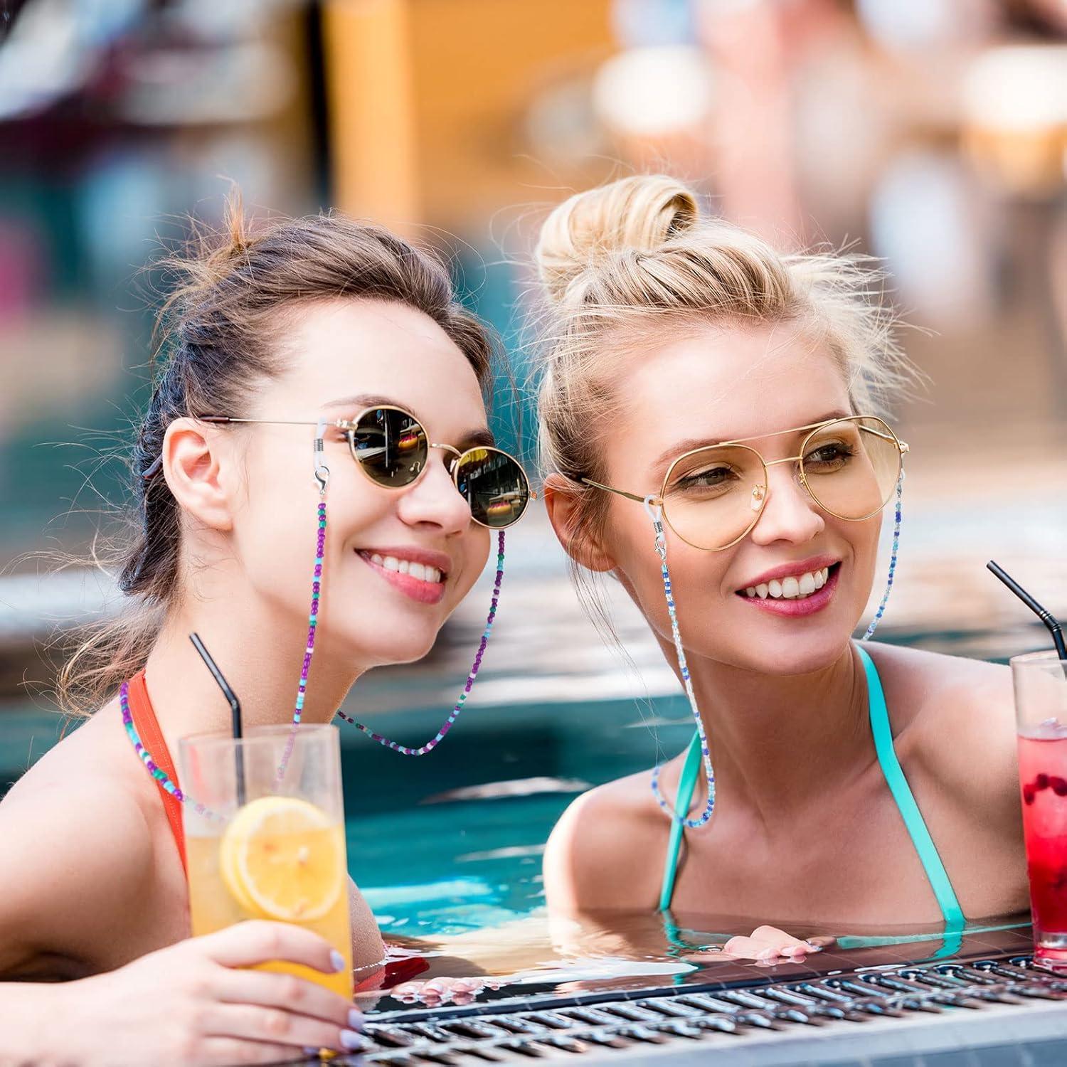 Cadena de Gafas Frienda 8 Piezas con Perlas Elegantes