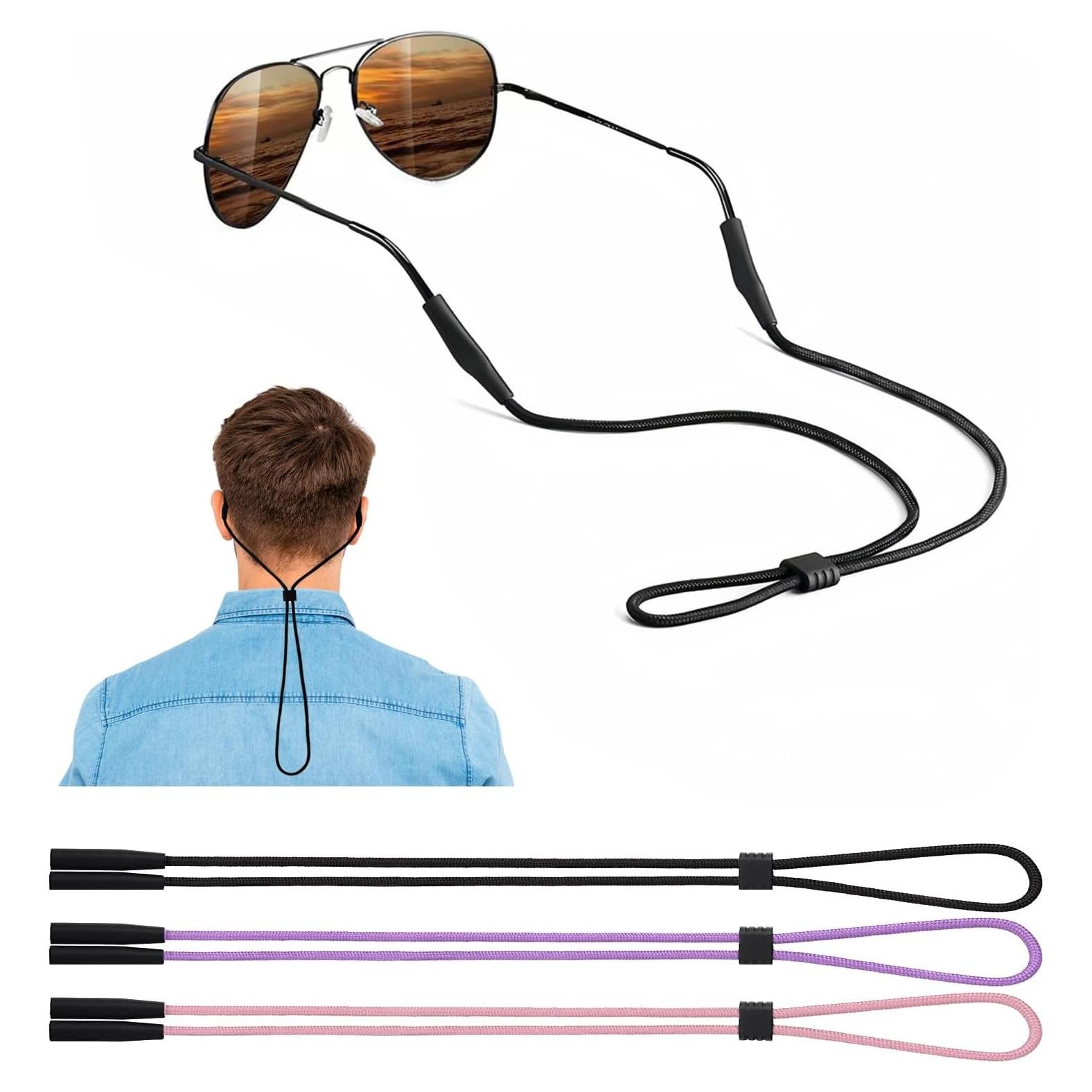 Correa Ajustable para Gafas - 3 Pcs - Suave y Cómoda