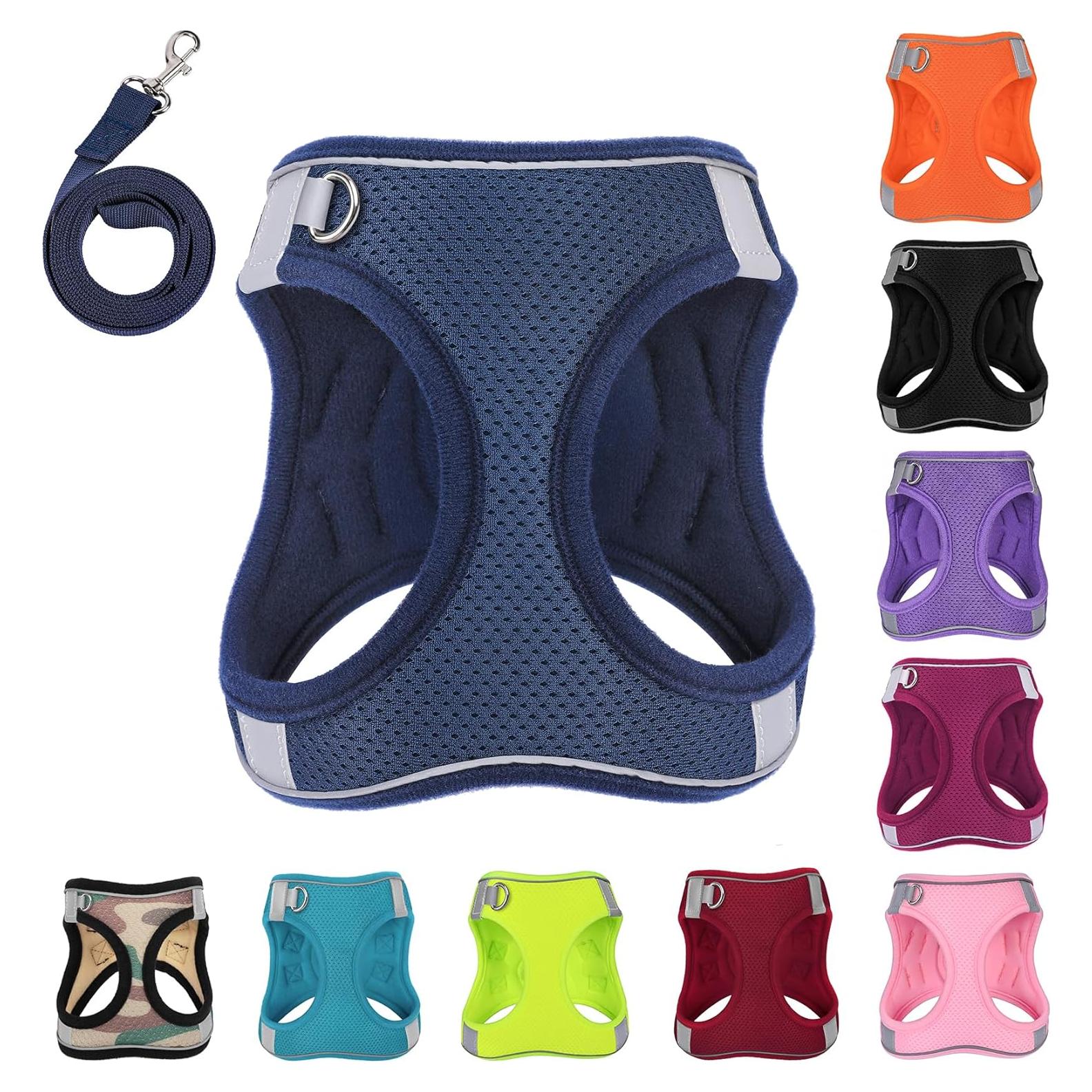 Arnés para Perro PWOD XL Azul Oscuro Acolchado y Reflectante