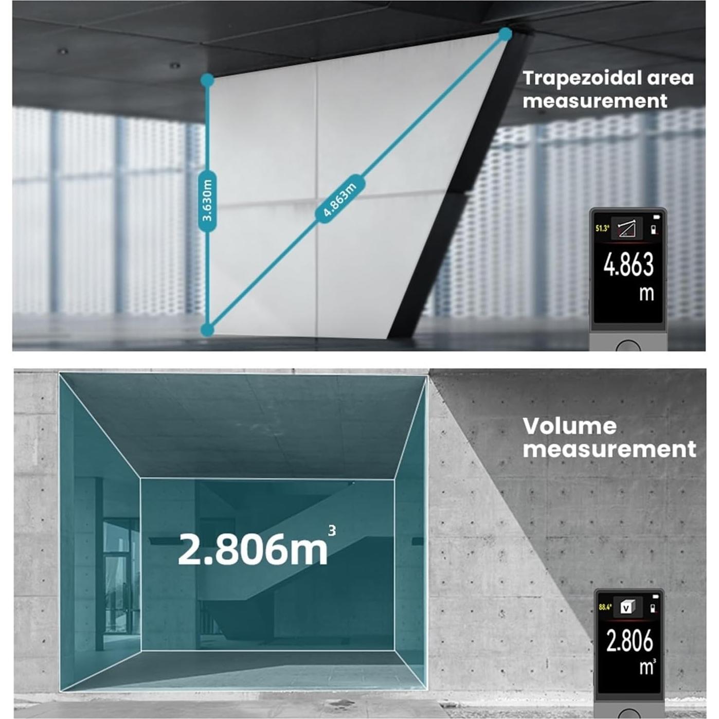Medidor de Distancia Laser Stddan D9 100m Bluetooth