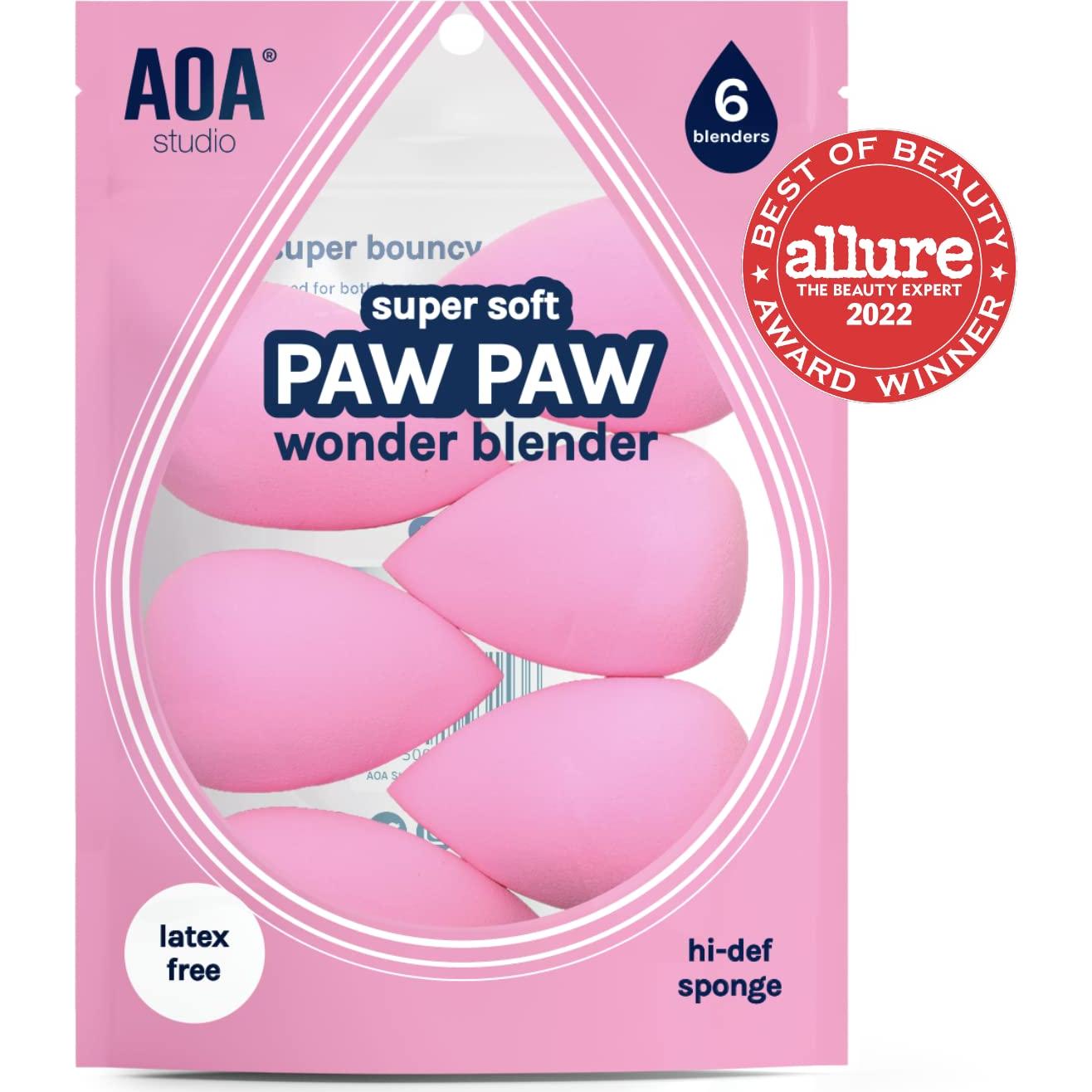 Set de 6 esponjas de maquillaje AOA Studio sin látex