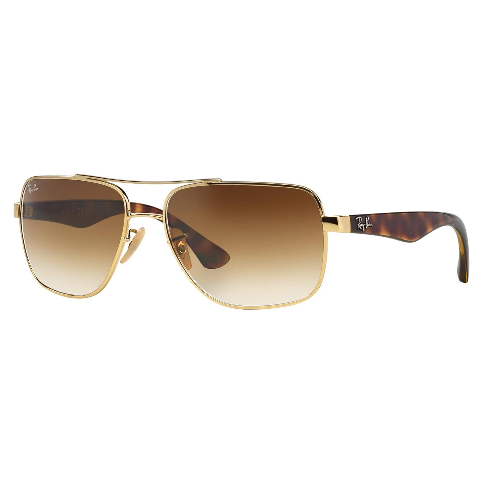 Gafas de sol Ray-Ban RB3483 cuadradas doradas 60mm