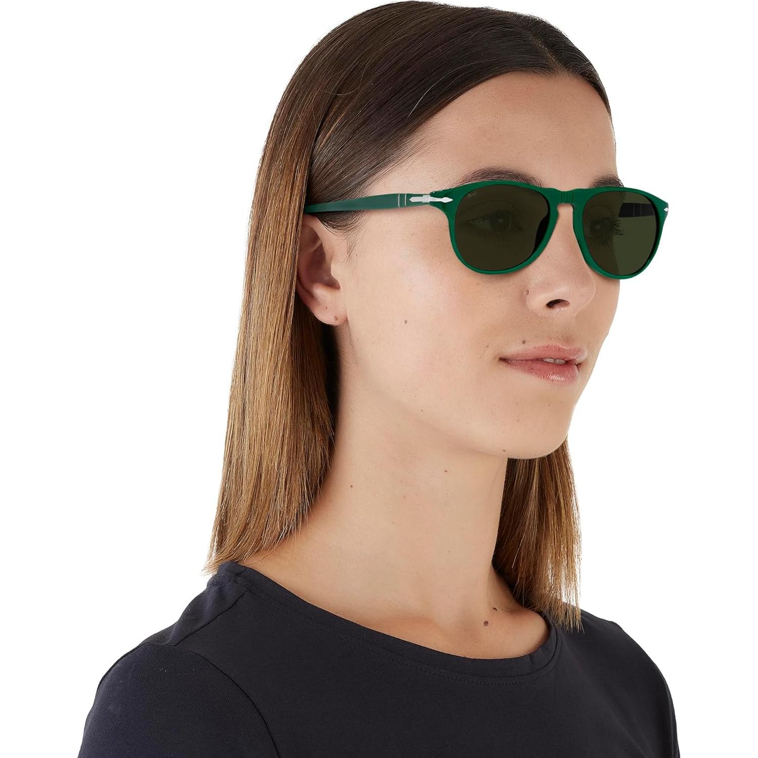 Gafas de sol Persol PO9649S Aviador Marrón Lentes Azules