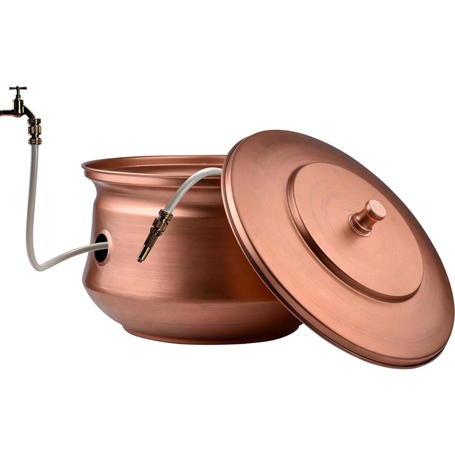 Soporte de Manguera de Jardín LifeSmart Cobre Cepillado 48cm