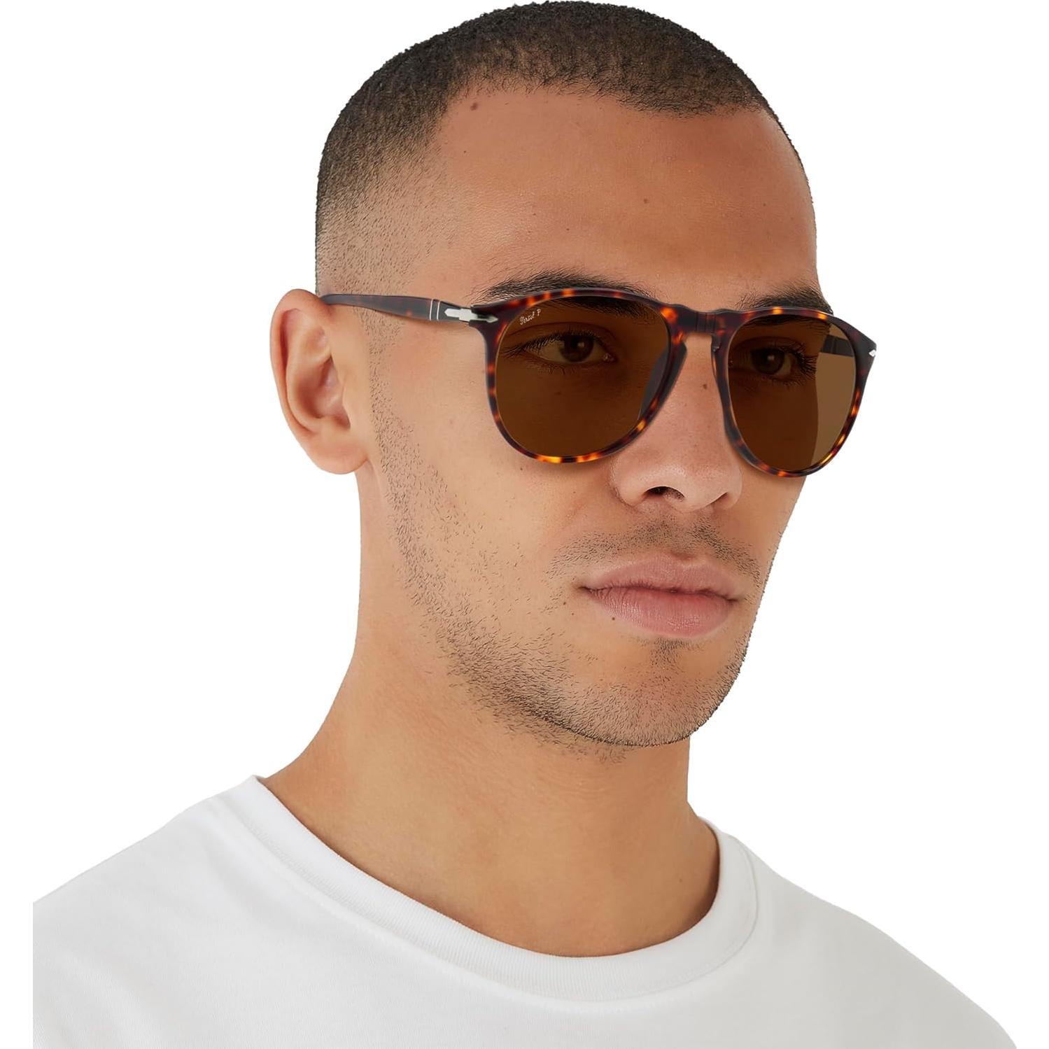 Gafas de sol Persol PO9649S Aviador Marrón Polarizado