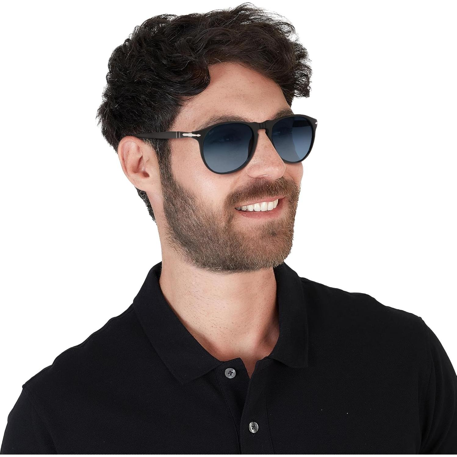 Gafas de sol Persol PO9649S Aviador Marrón Lentes Azules