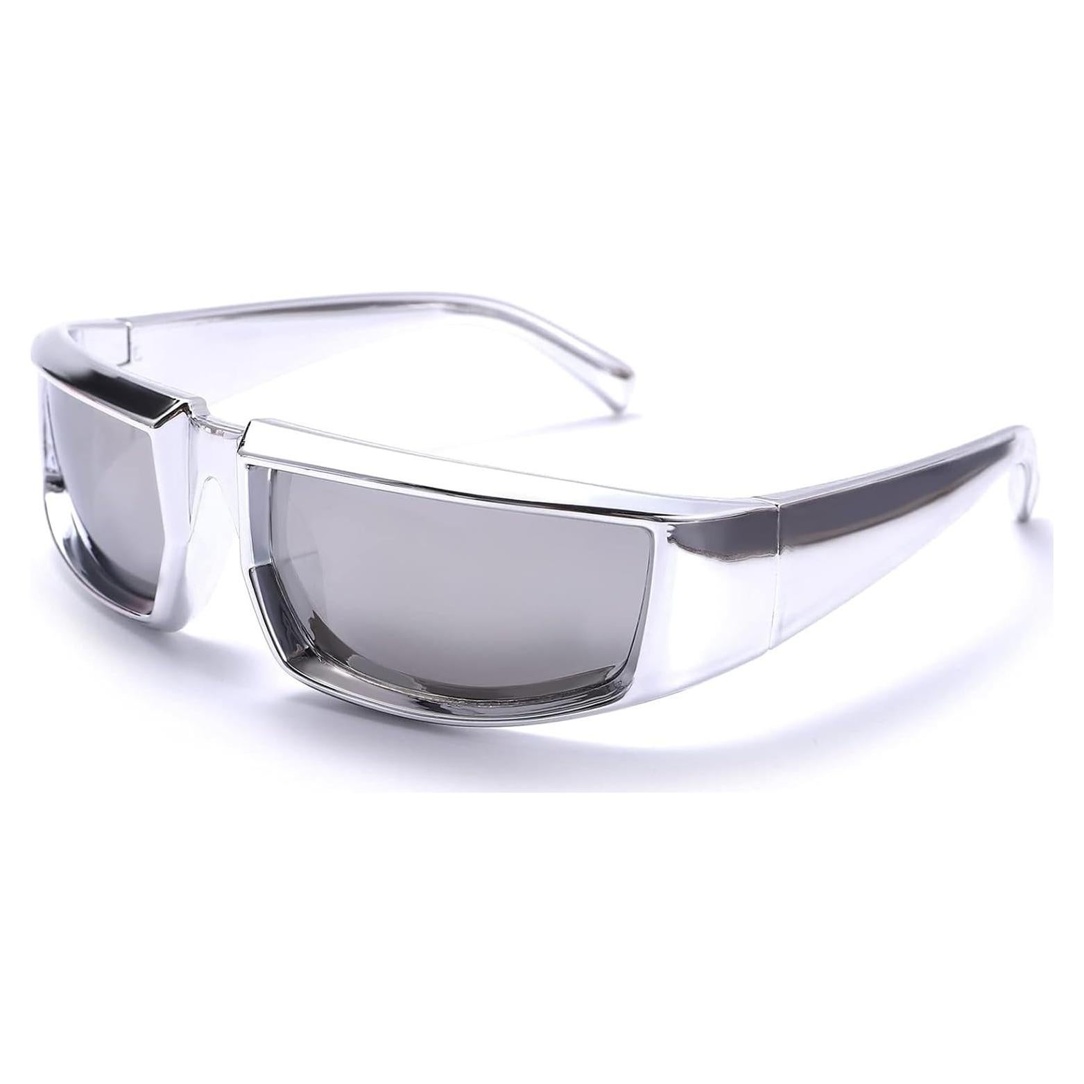 Gafas de Sol Modernas Unisex Espejo UV400 Rectangulares