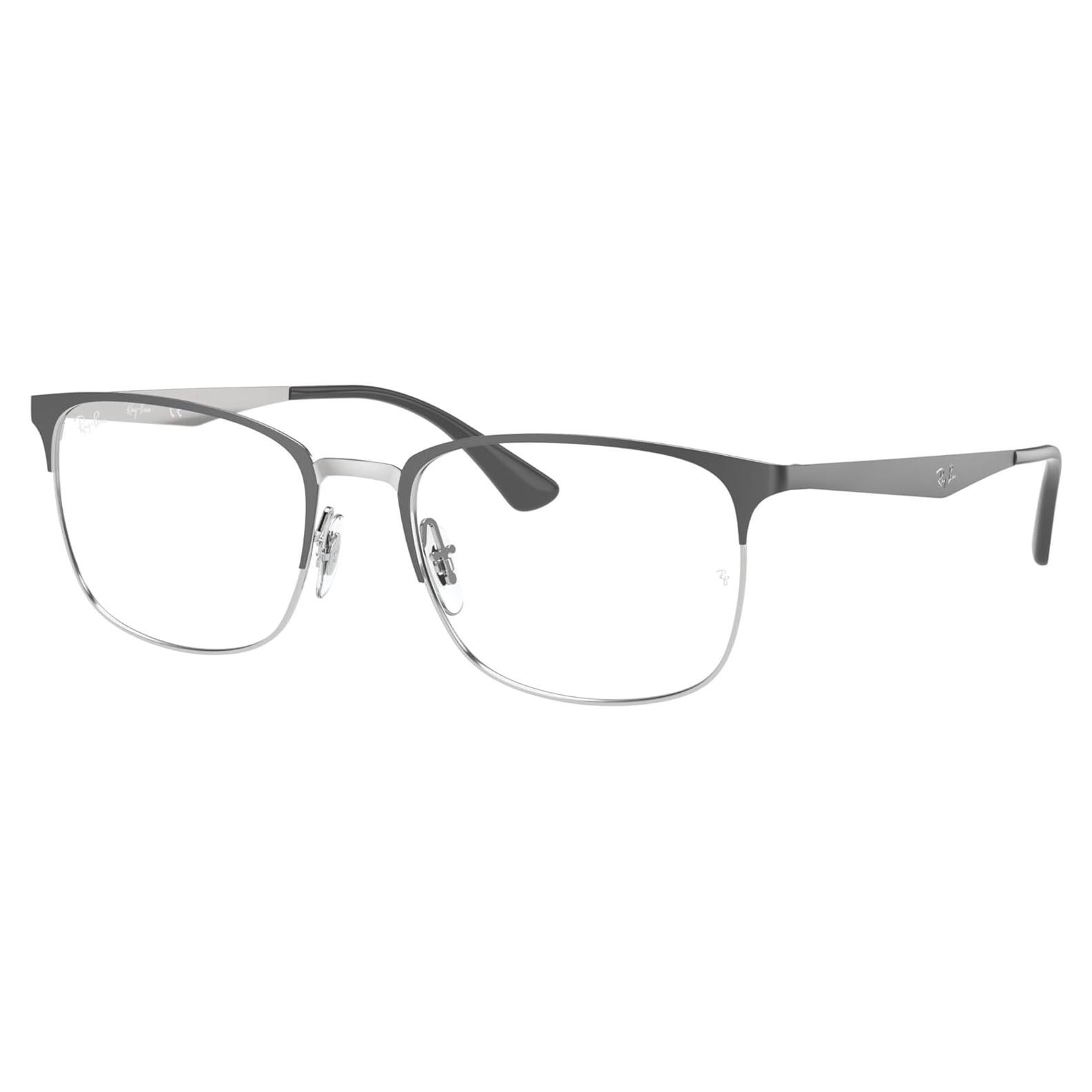 Gafas Recetadas Ray-Ban RX6421 Cuadradas 54mm Gris Plata