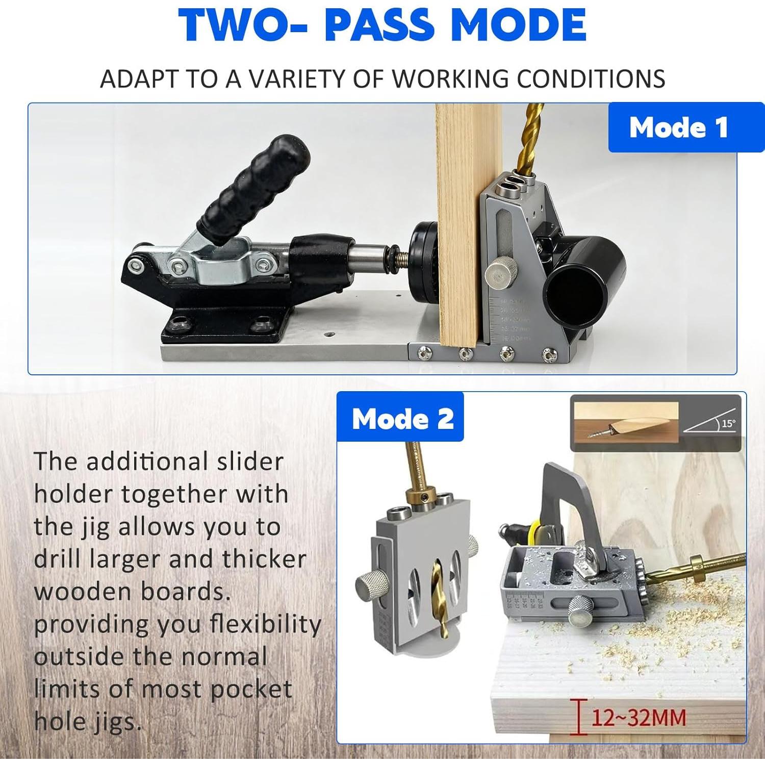 Kit de Plantilla de Agujeros de Pocket Zaztll 1.40 kg Ajustable