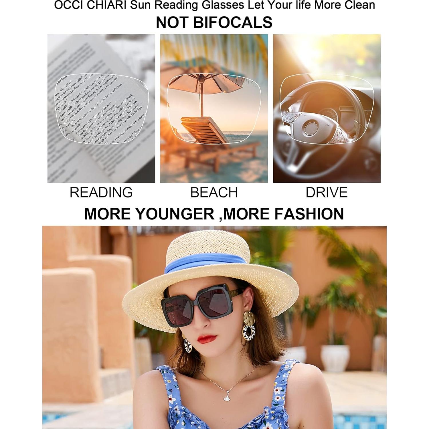 Gafas de sol OCCI CHIARI 2.5x Protección UV para mujeres