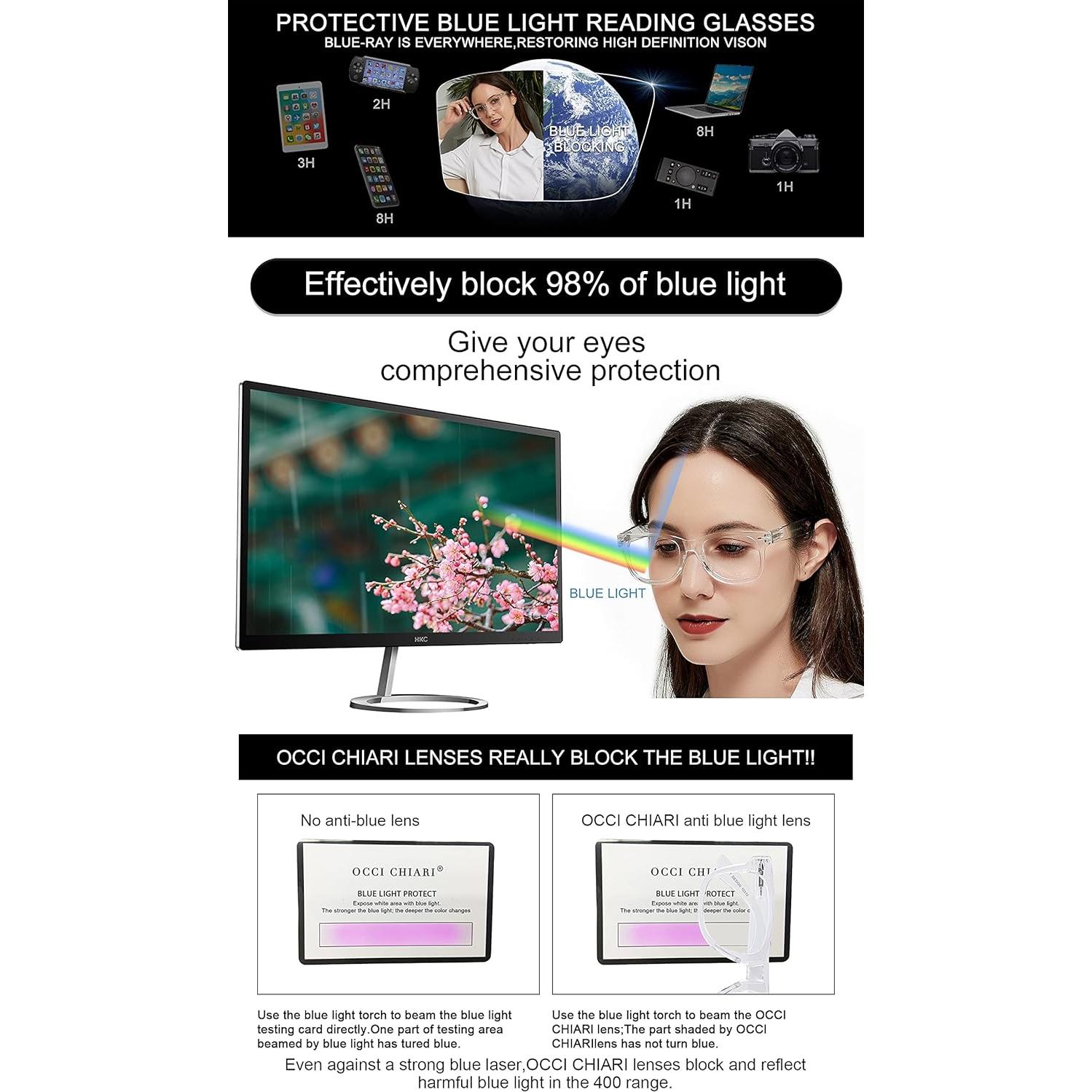 Gafas de Lectura OCCI CHIARI 3.0x Luz Azul Mujeres