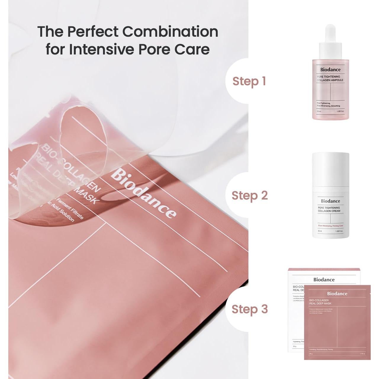 Mascarilla Hidratante Biodance Bio-Collagen 4 Piezas 34g