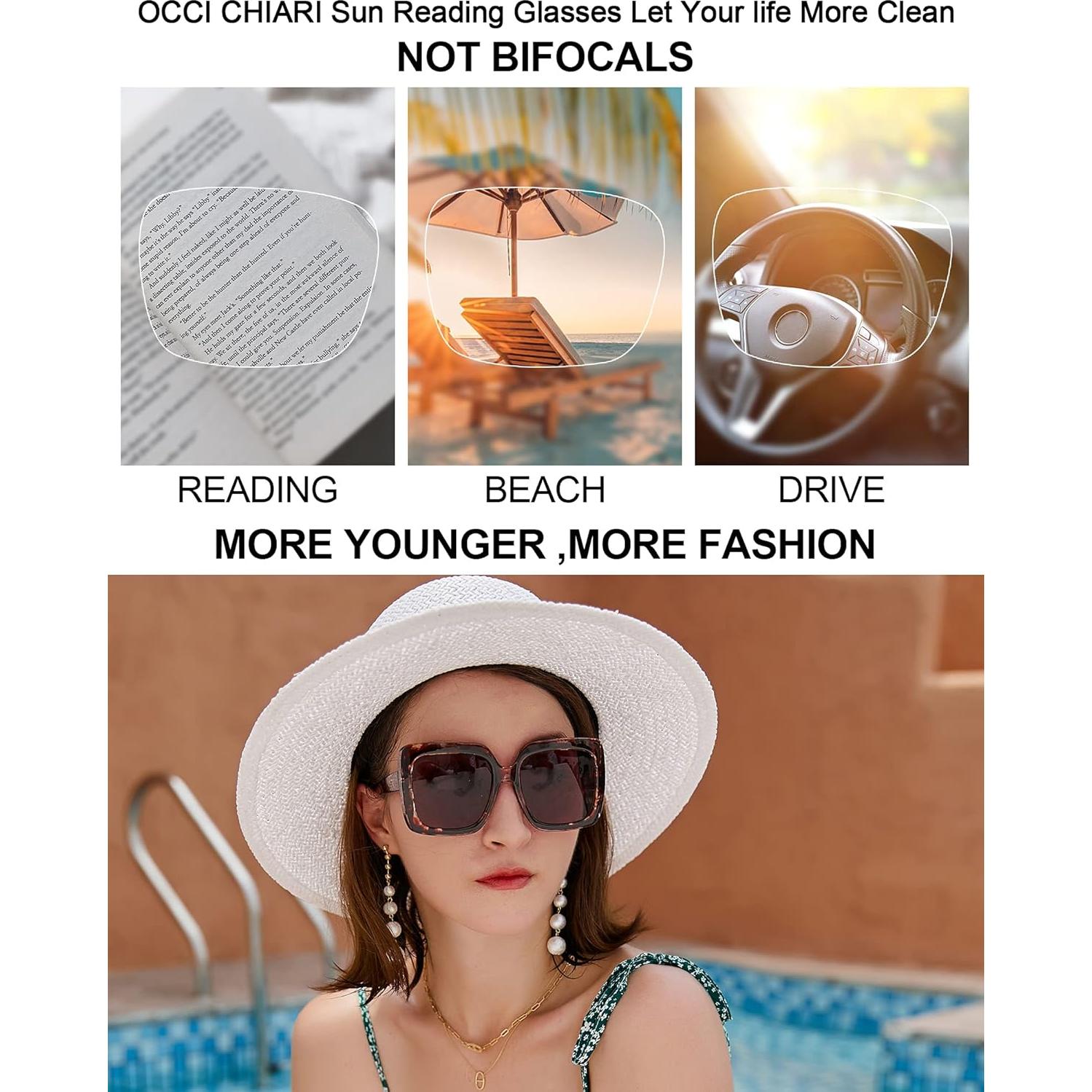 Gafas de sol OCCI CHIARI 2.5x Protección UV para mujeres