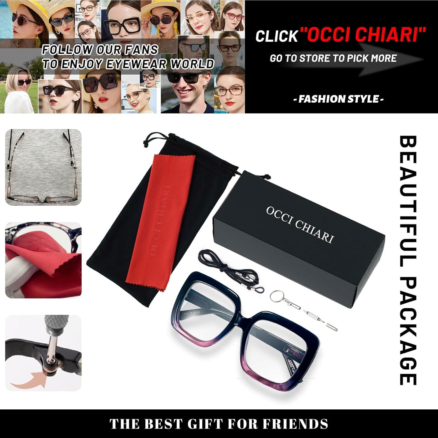 Gafas de Lectura OCCI CHIARI Grandes Azules 2.25x para Mujeres