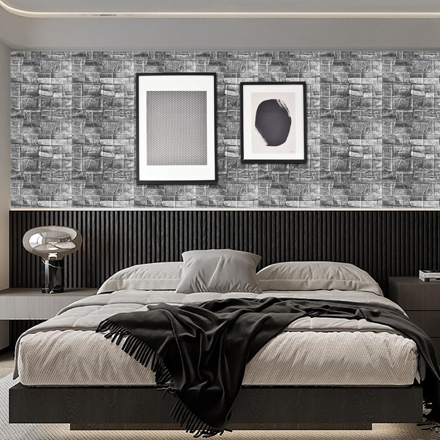 Paneles de Pared 3D Autoadhesivos SERENEDWELLING 30x30 cm