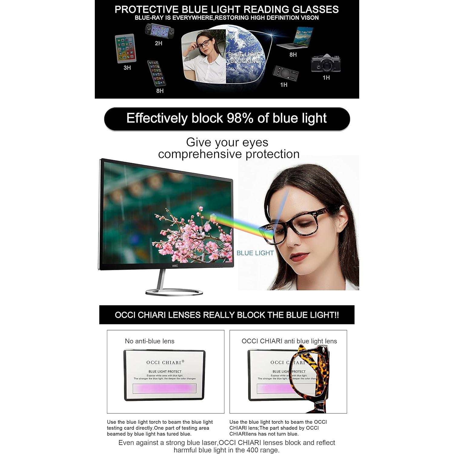 Gafas de Lectura OCCI CHIARI 2.5x Luz Azul Mujeres