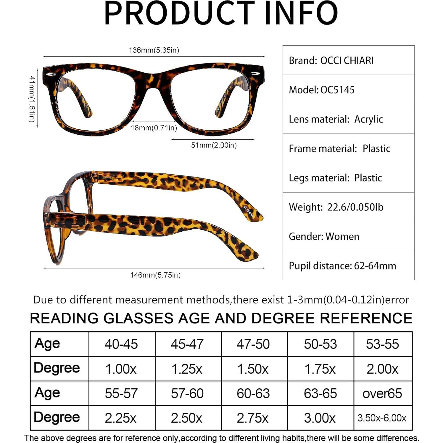 Gafas de Lectura OCCI CHIARI 2.5x Luz Azul Mujeres