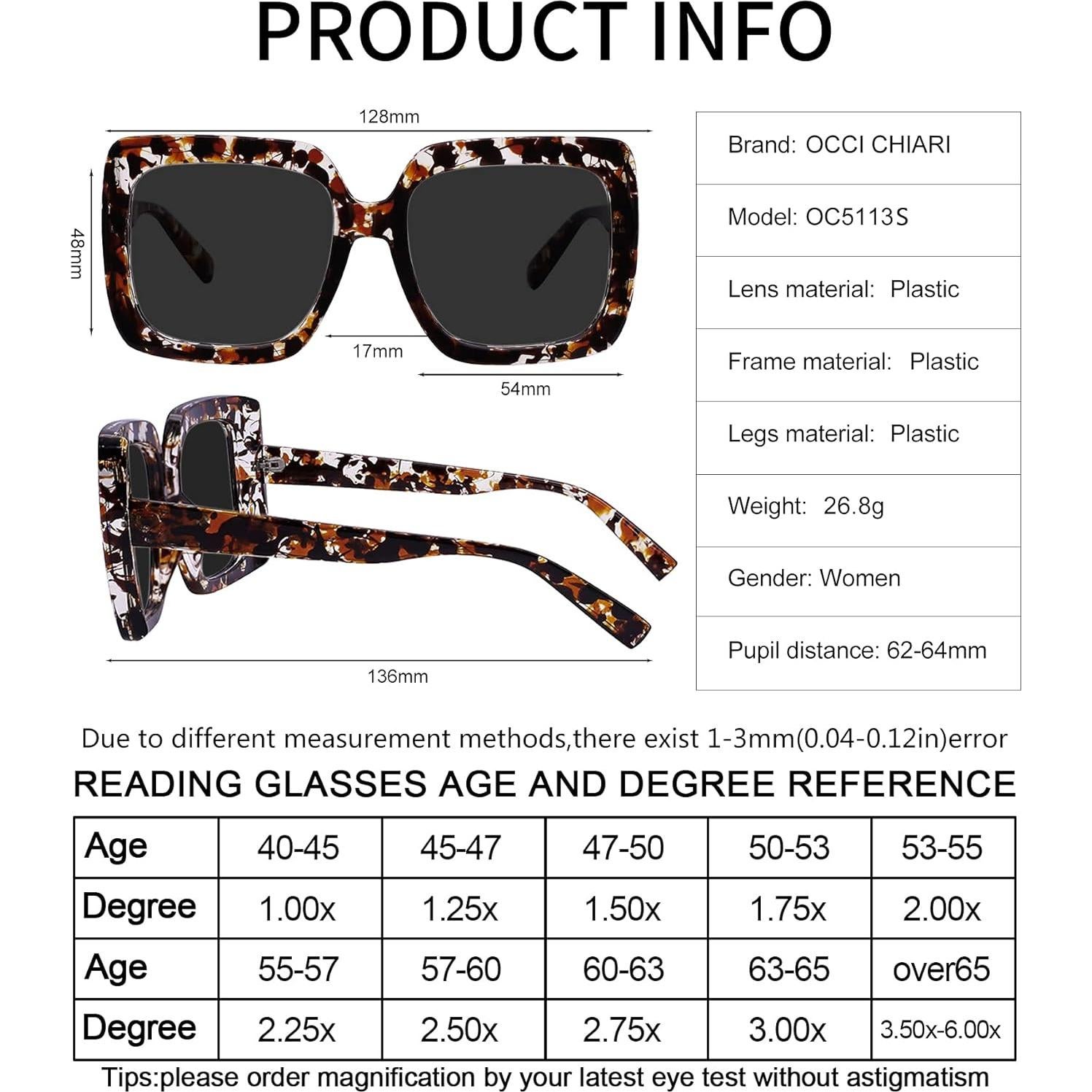 Gafas de sol OCCI CHIARI 2.0 para lectura UV400