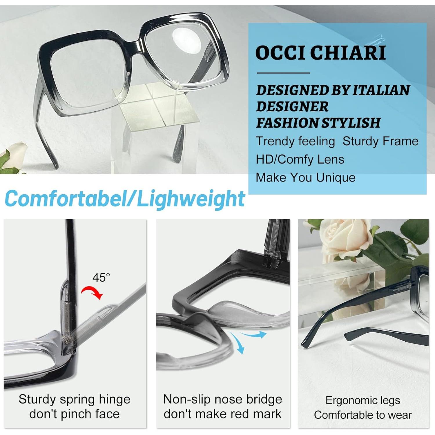 Lentes de Lectura OCCI CHIARI 2.75x Grandes para Mujeres