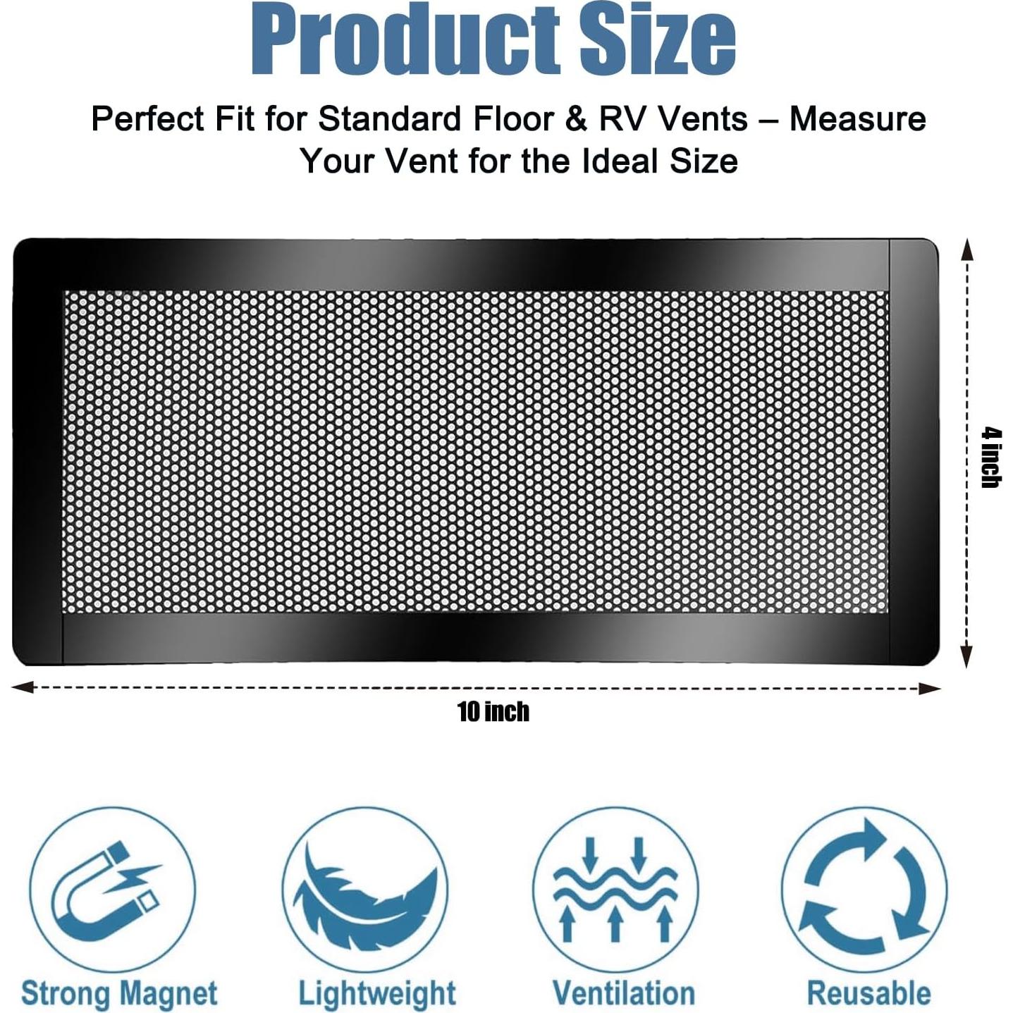 Filtros de Ventilación Magnéticos ILZAR 10x25 cm 4 Piezas