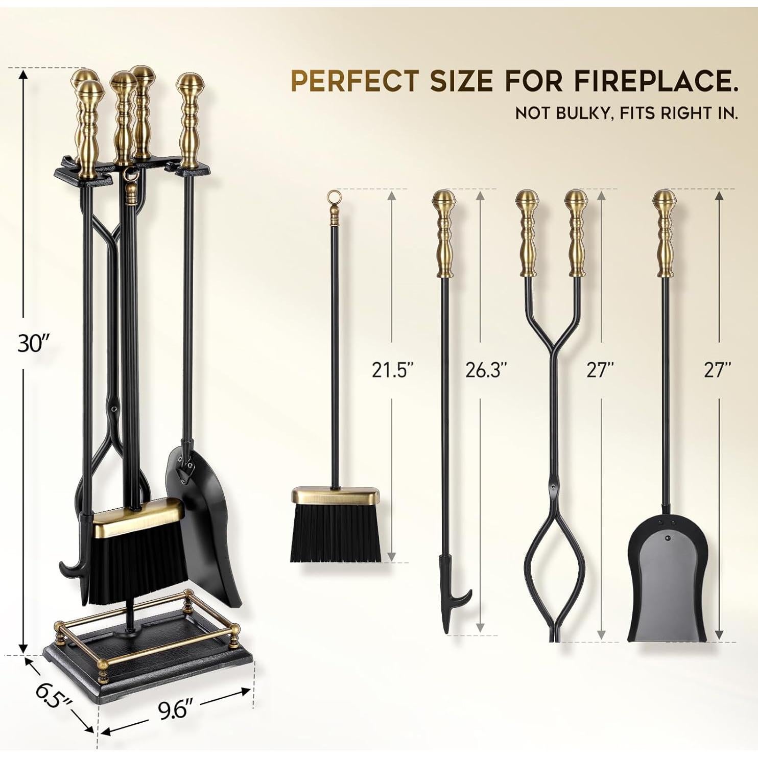 Conjunto de Herramientas para Chimenea FEED GARDEN 5 Piezas