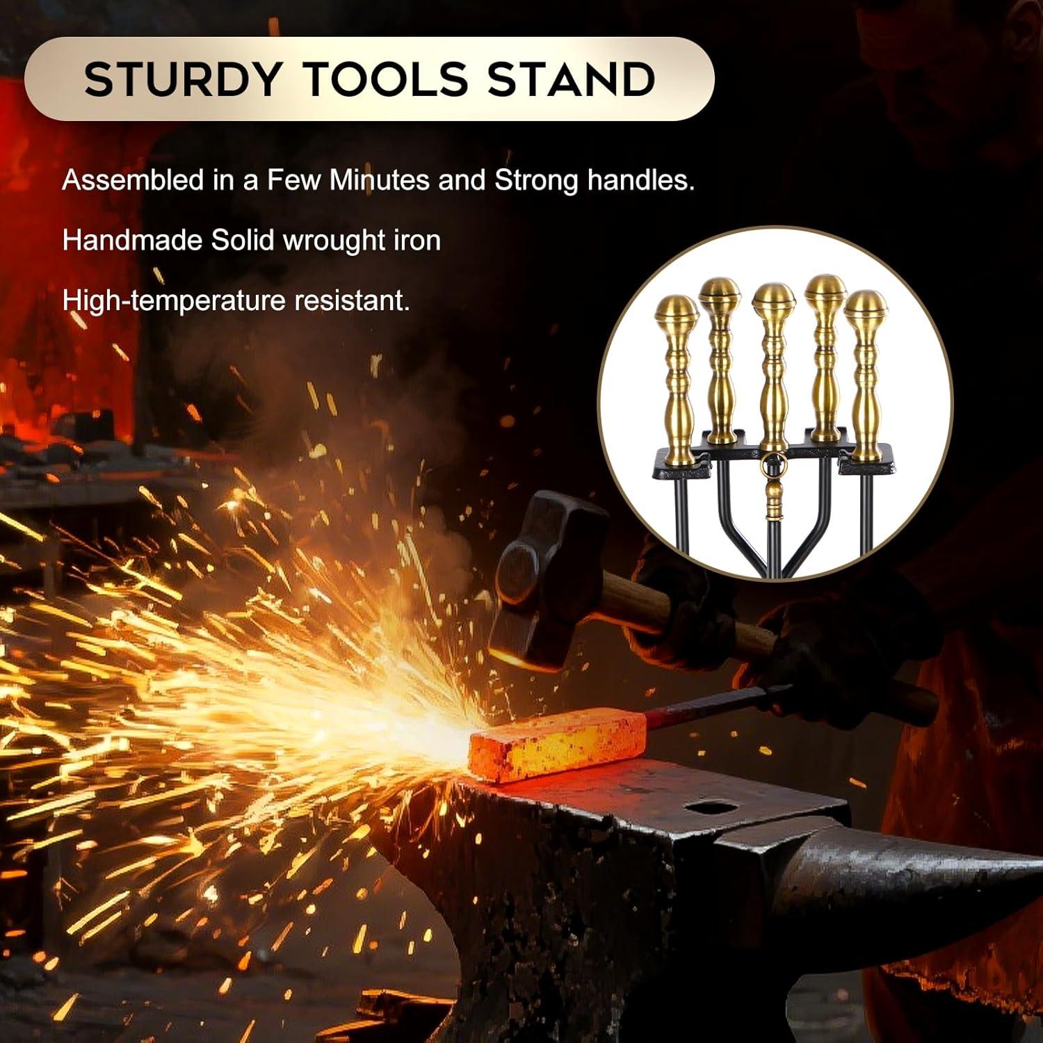 Conjunto de Herramientas para Chimenea FEED GARDEN 5 Piezas