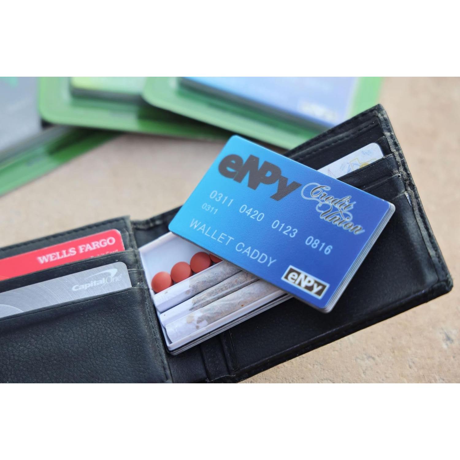 Caddy de Cartera Azul - Caja Fuerte Discreta Compacta 32g