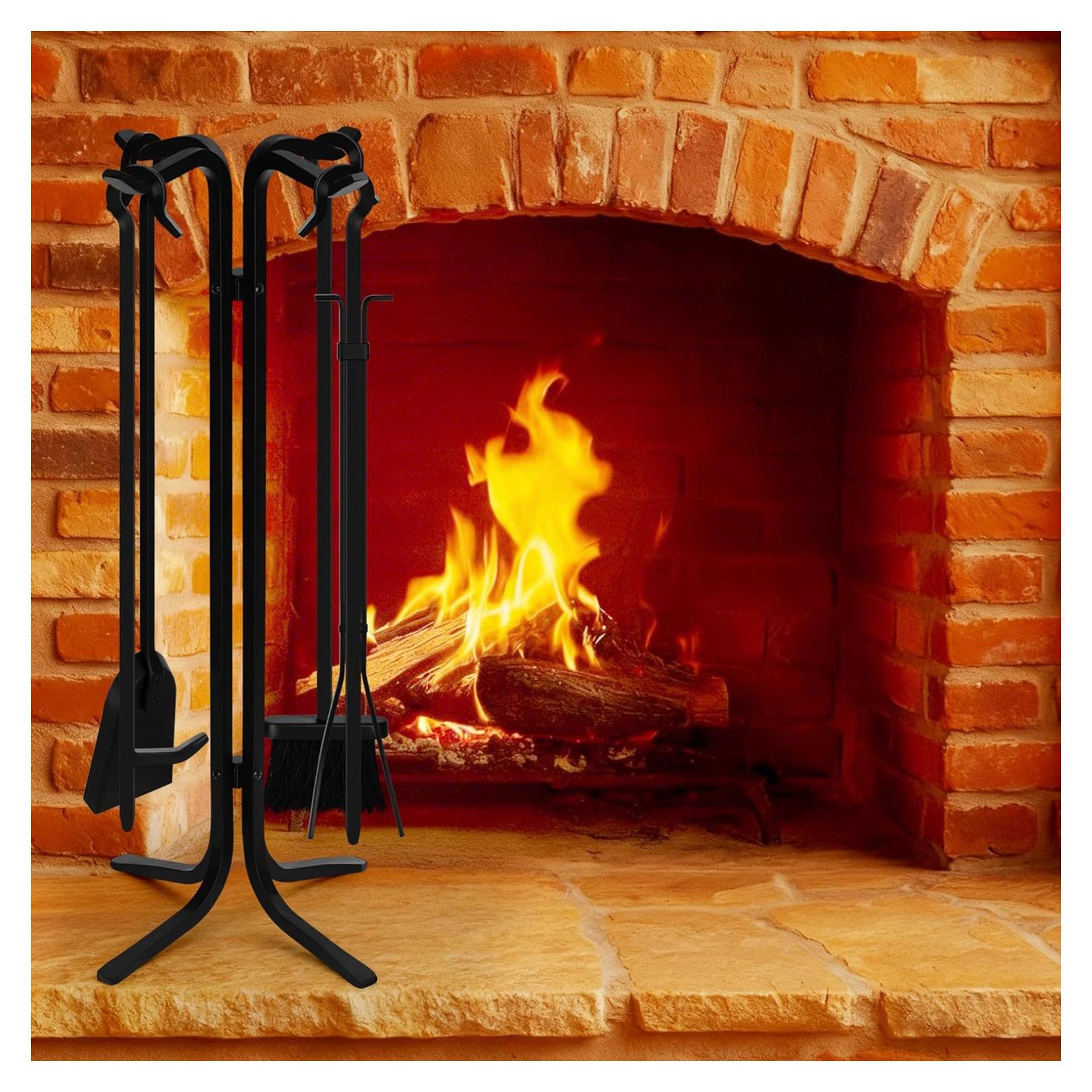 Juego de Herramientas para Chimenea FEED GARDEN 5 Piezas 71 cm
