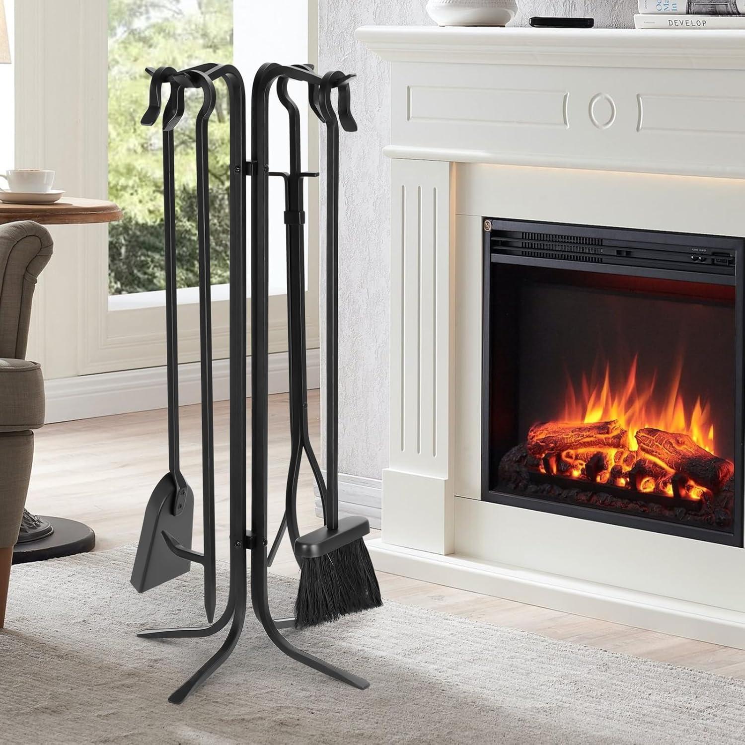 Juego de Herramientas para Chimenea FEED GARDEN 5 Piezas 71 cm