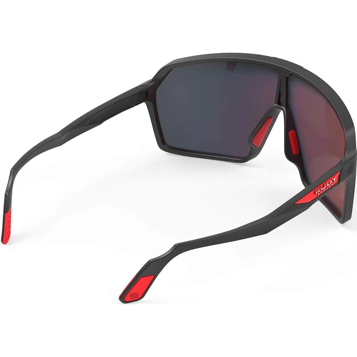 Gafas de sol Rudy Project Spinshield Negro Mate Lentes Rojas